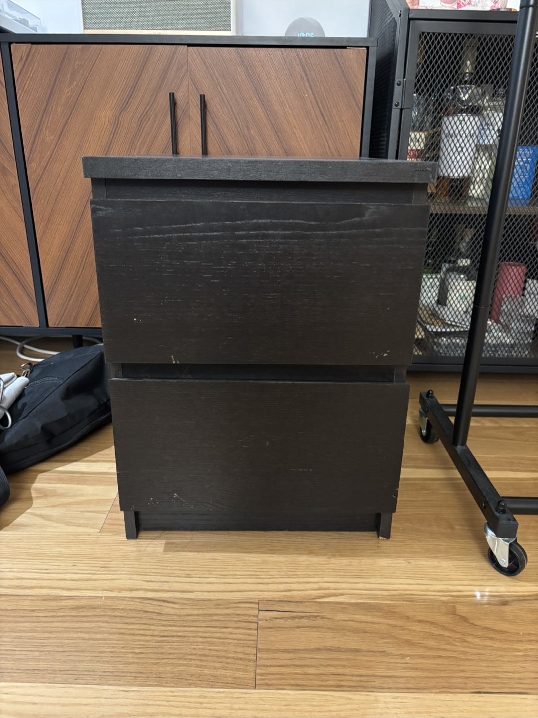 Ikea Black Nightstand with Drawers (2 for $25)