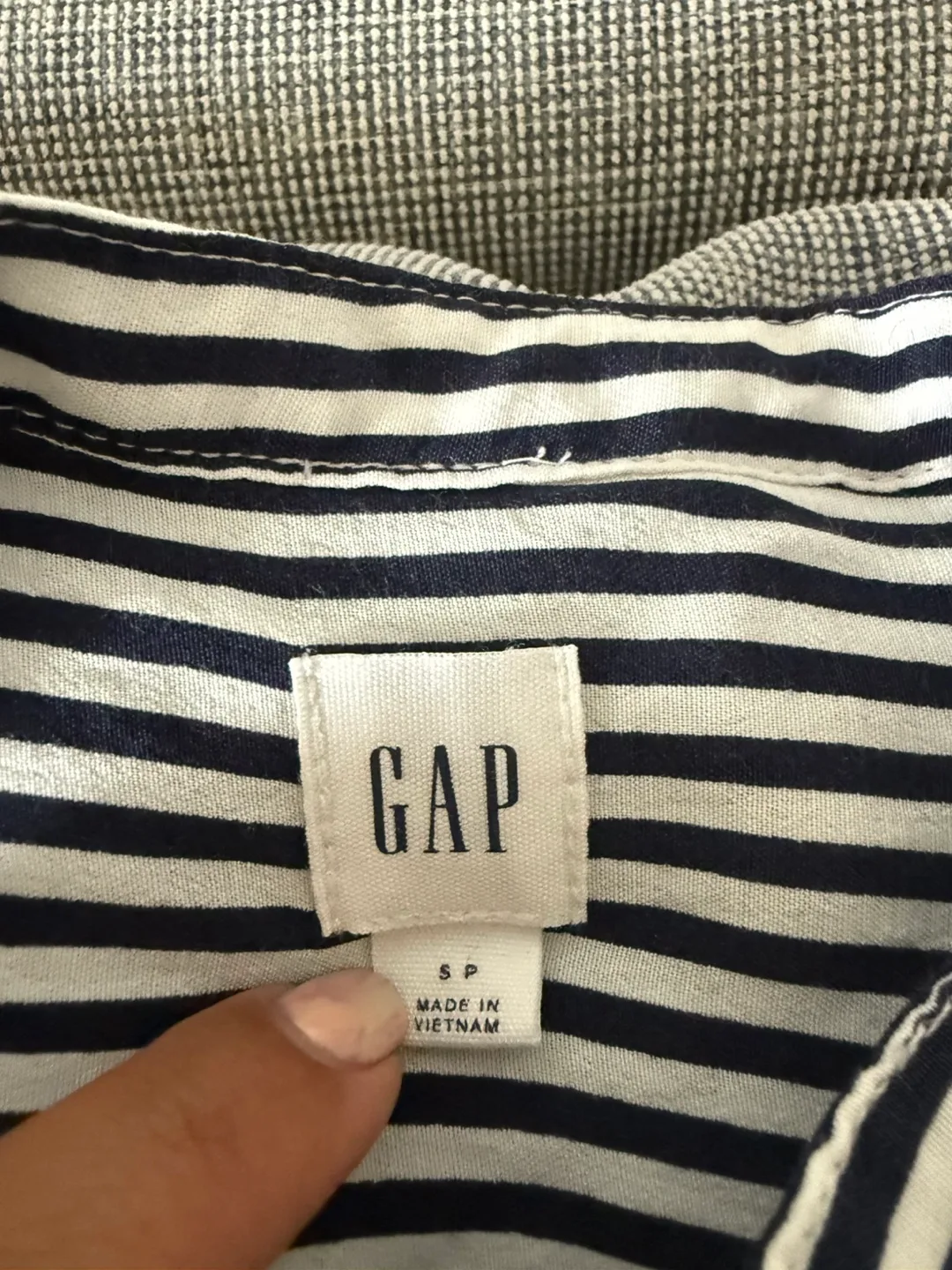 GAP Striped Long Sleeve Blouse - Small image indicator(2)