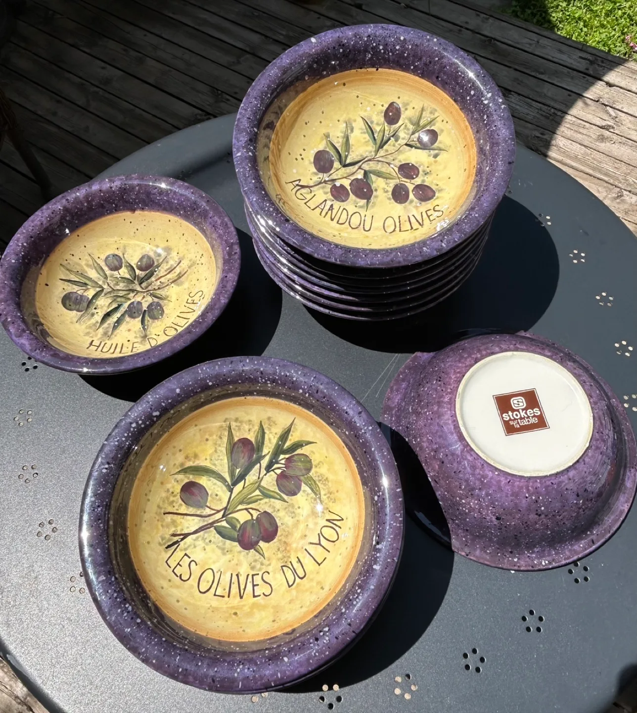 12 Hand Painted Pasta Bowls thumbnail