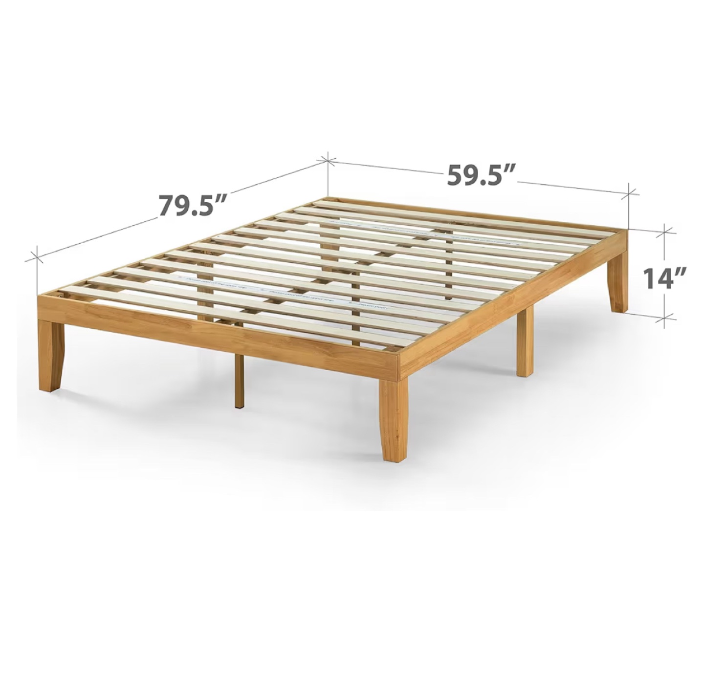 Queen Sized Mattress w/ Wooden BedFrame - photo 2