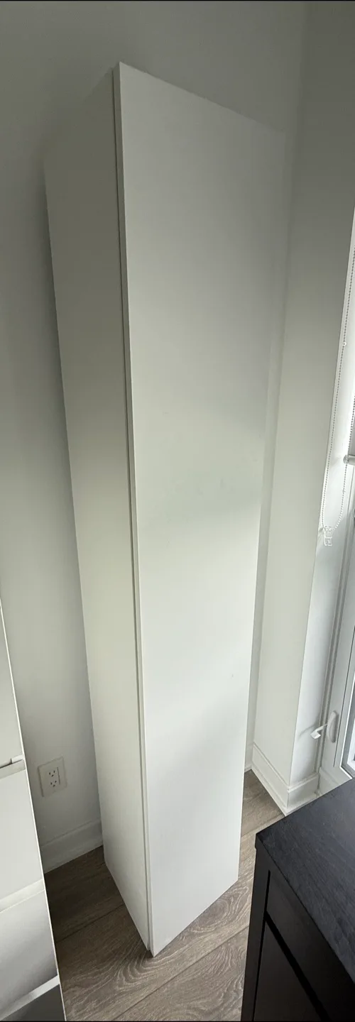 IKEA/Tall White Storage Cabinet thumbnail