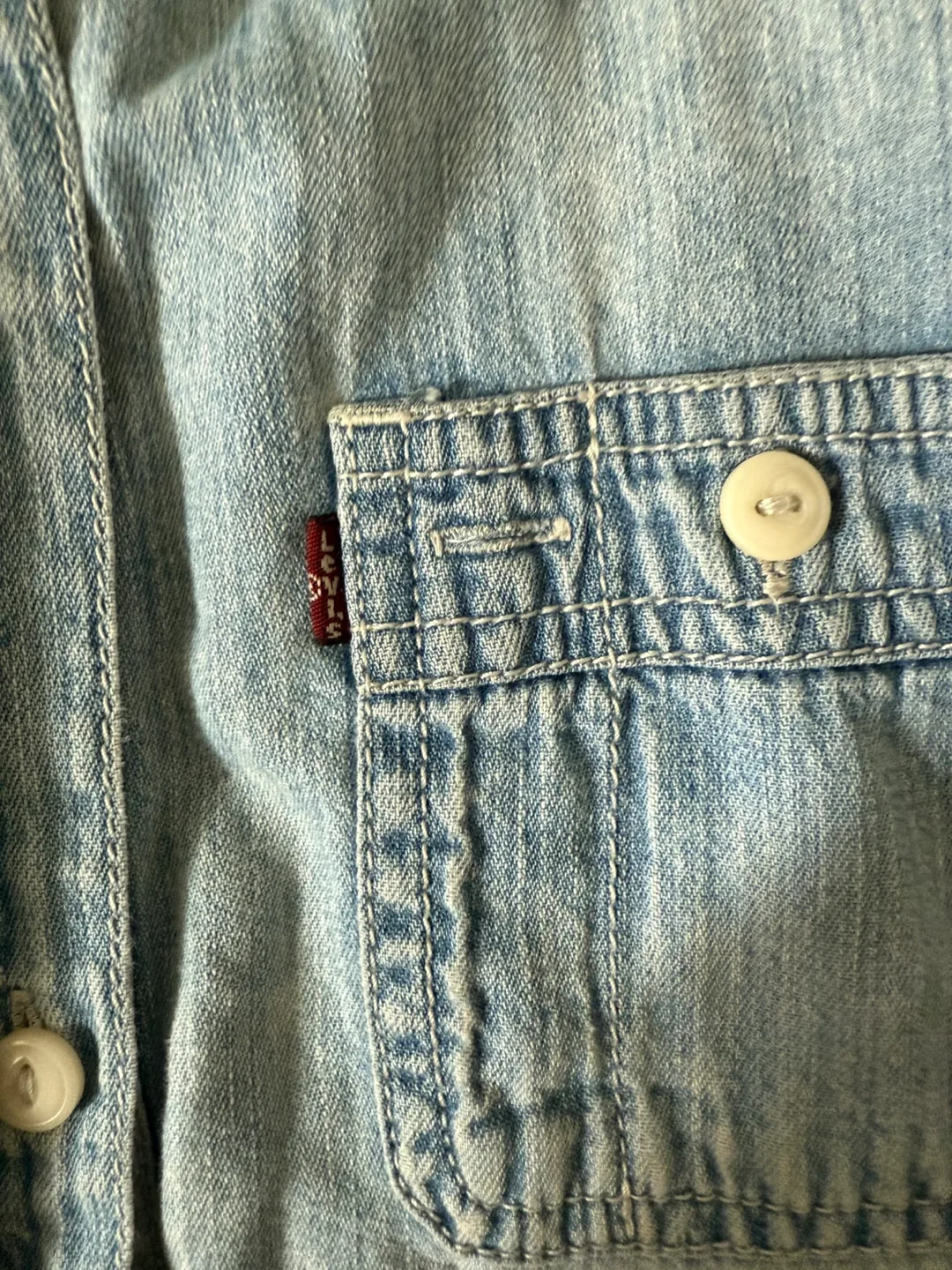 Levis Denim Shirt Dress or layer top size small image indicator(4)