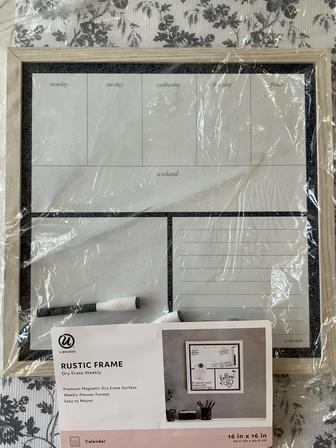 Rustic Frame Dry Erase Weekly Planner thumbnail
