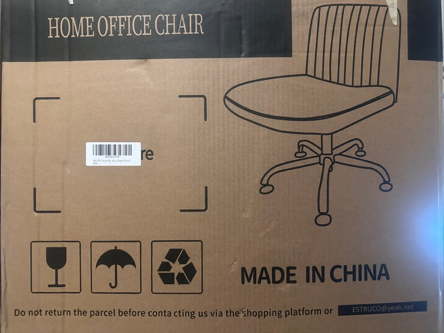 Wide Swivel Vanity Office Chair with Wheels - Premium NEW thumbnail