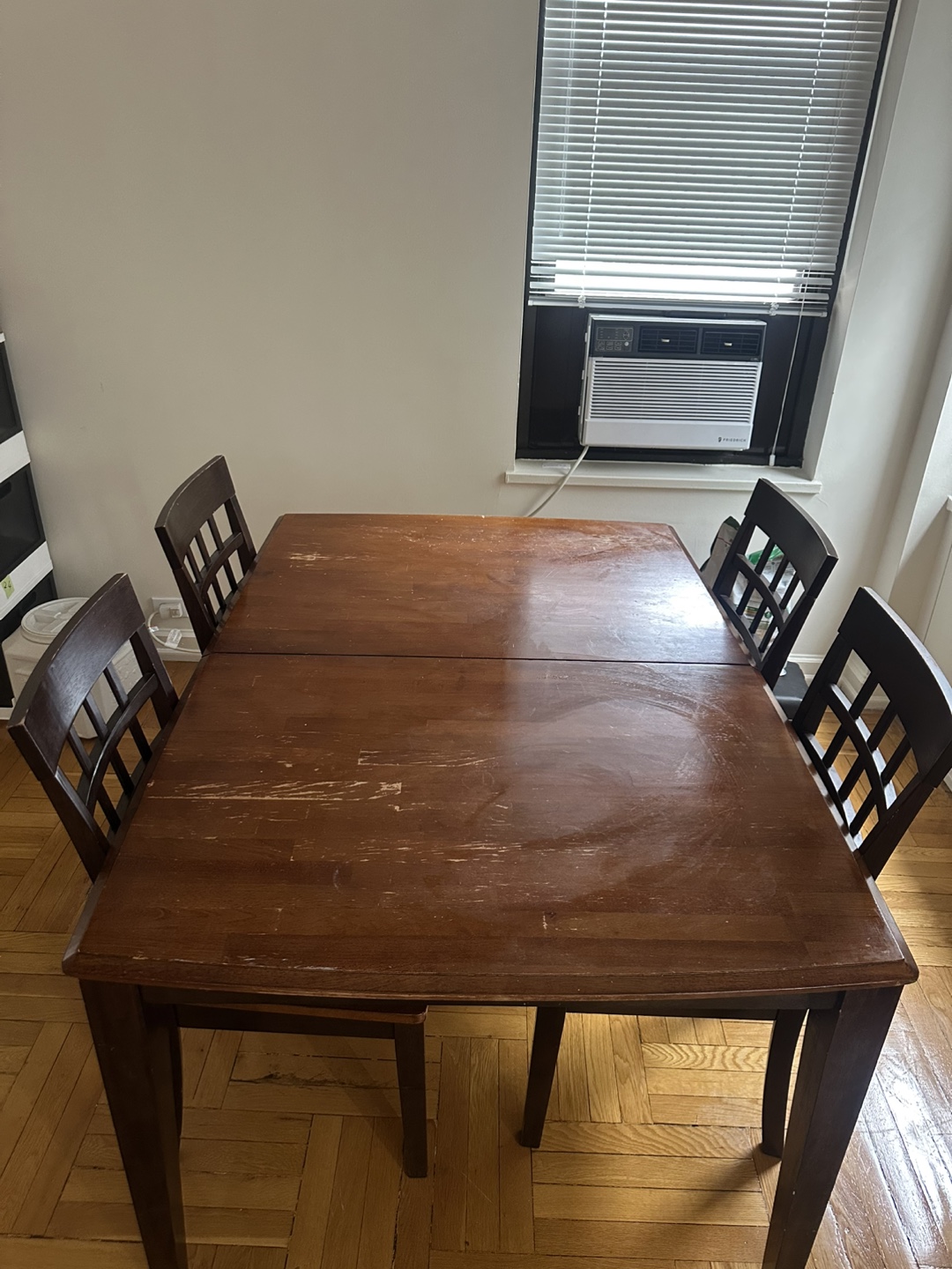 Wooden Dining Table with Chairs