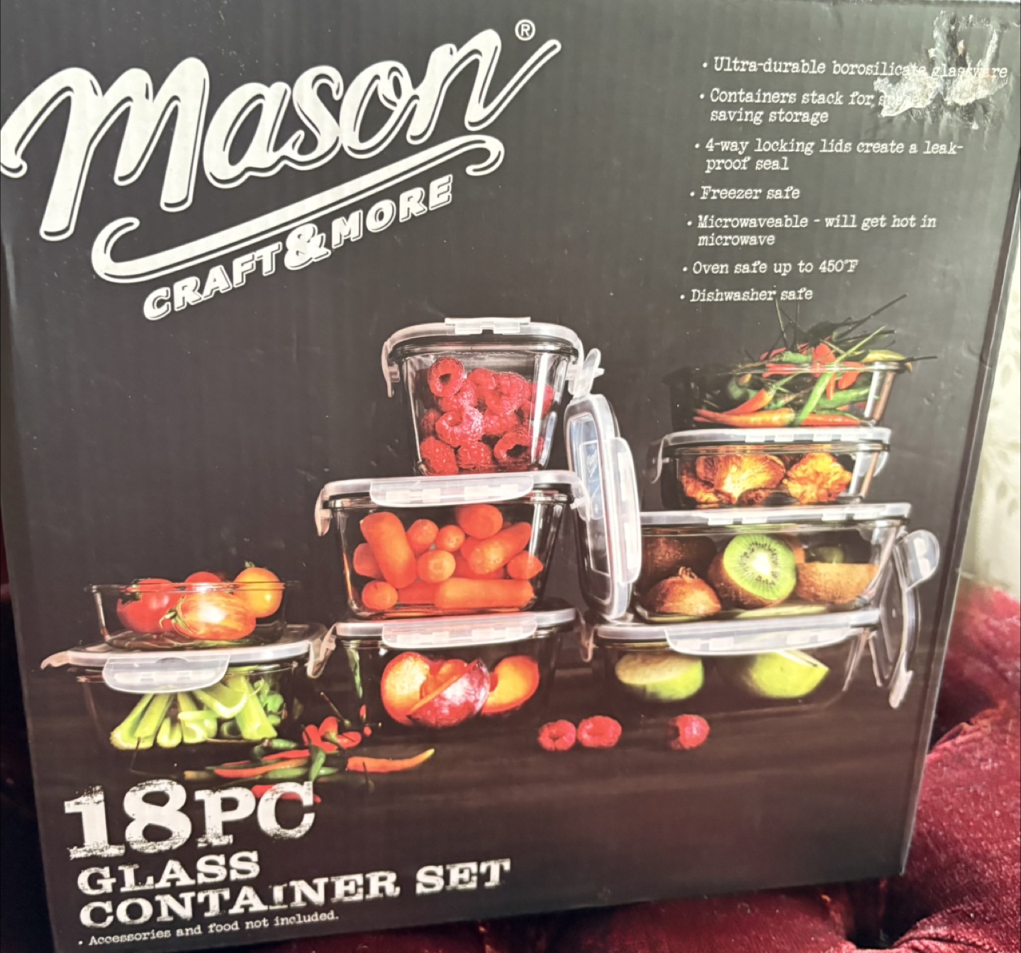 Mason 18pc Glass Container Set