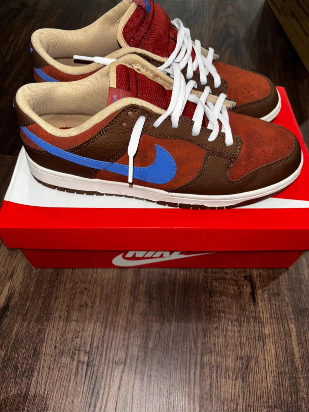 Brown Nike dunk low mens size 10 image indicator(6)