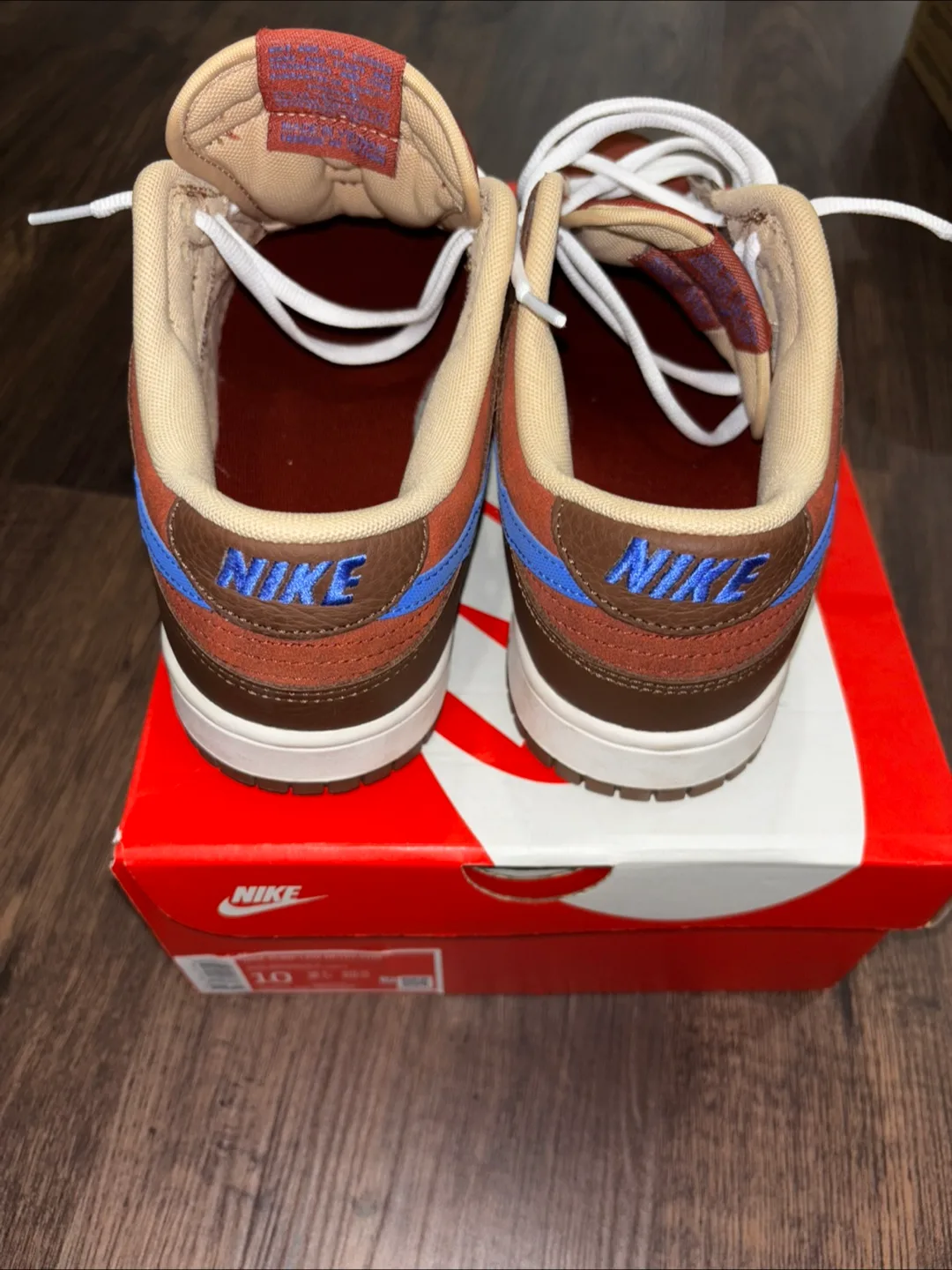 Brown Nike dunk low mens size 10 image indicator(5)