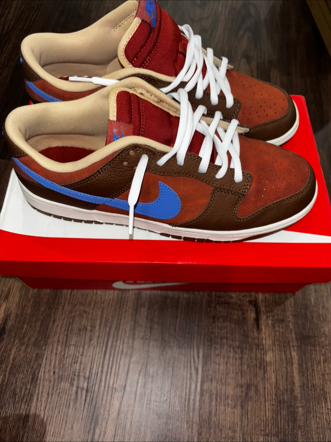 Brown Nike dunk low mens size 10 image indicator(7)