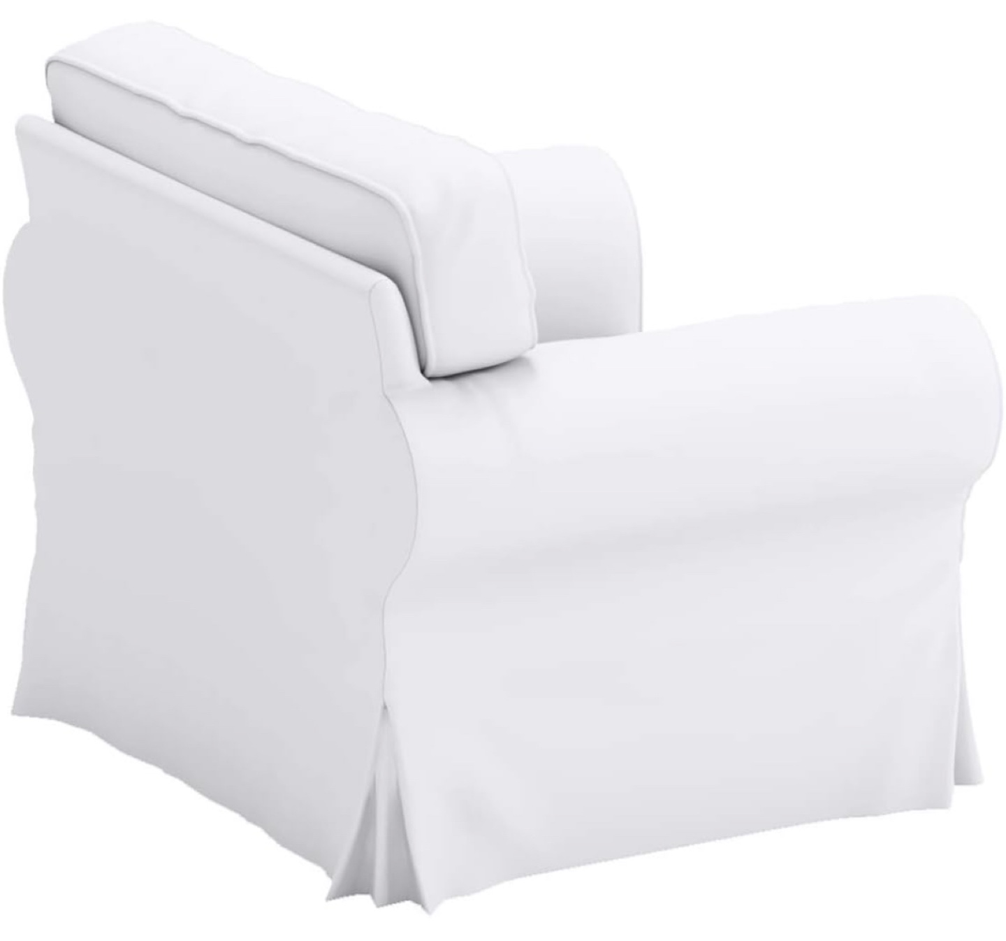 White Armchair Slipcover - photo 3