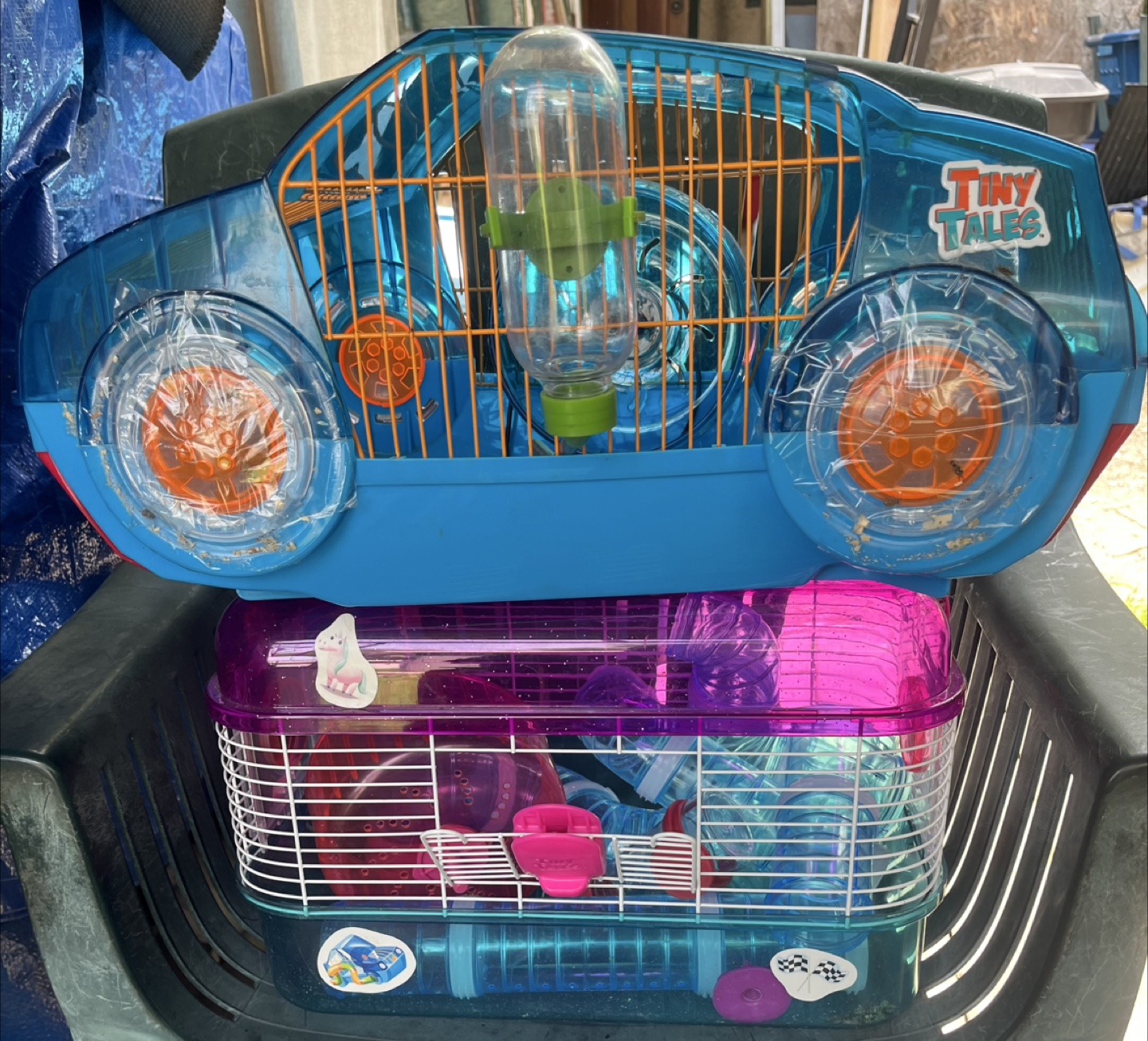 Two Hamster Habitat Cage