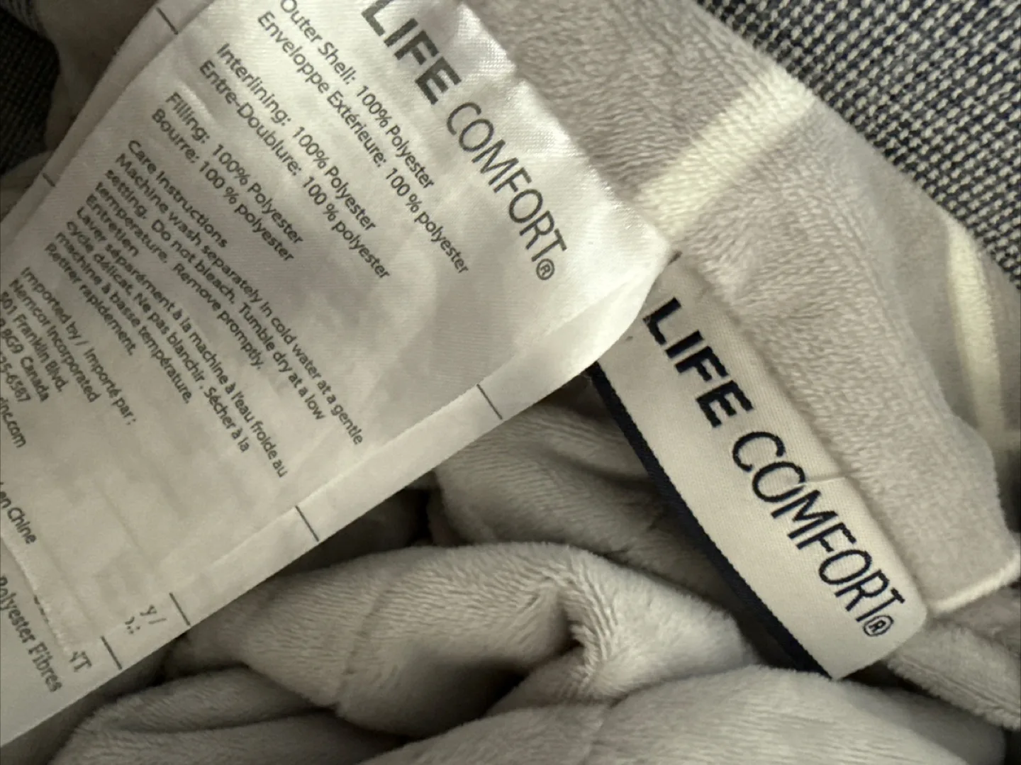 Cozy Grey WEIGHTED Blanket image indicator(2)