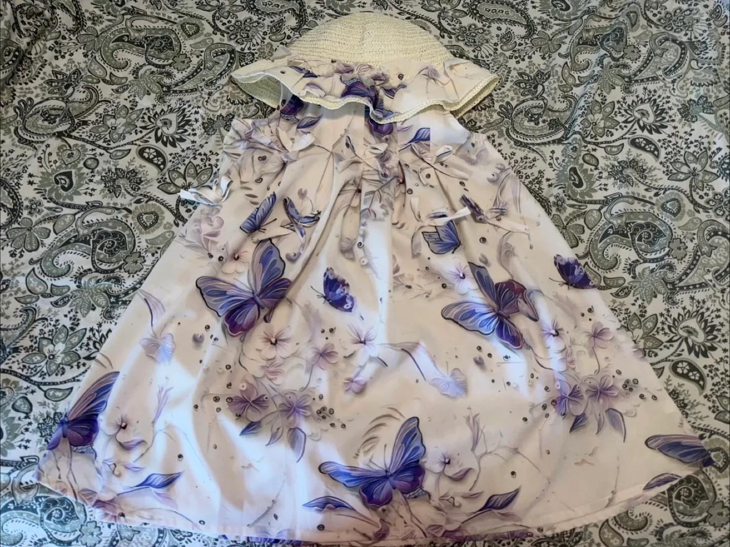 Toddler 4-5T Floral Dress with Sun Hat thumbnail
