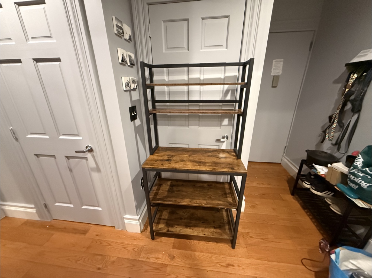 Industrial Style Bookshelf/Bakers Rack