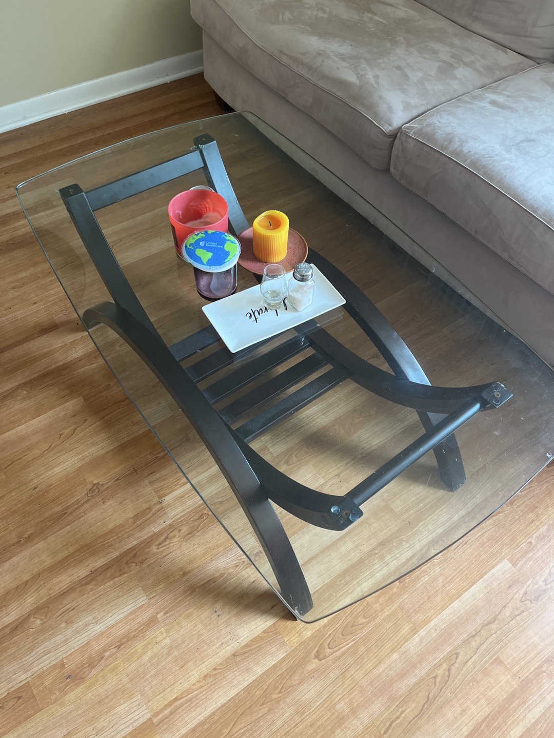 Glass Top Coffee Table 💚