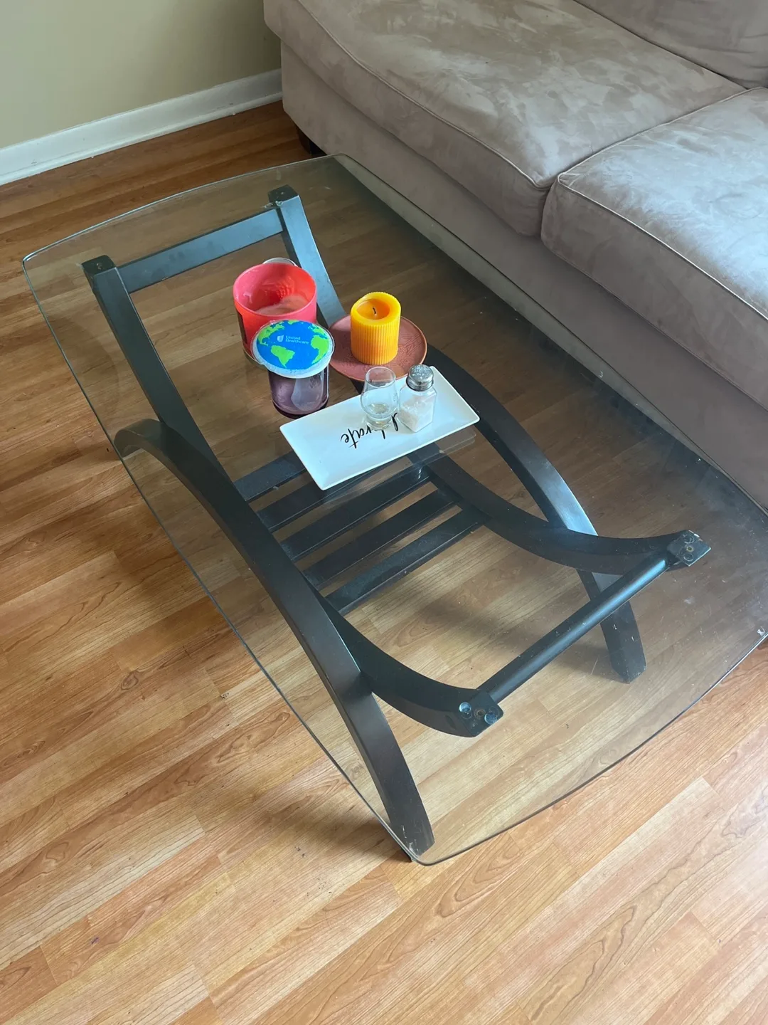 Glass Top Coffee Table 💚 thumbnail