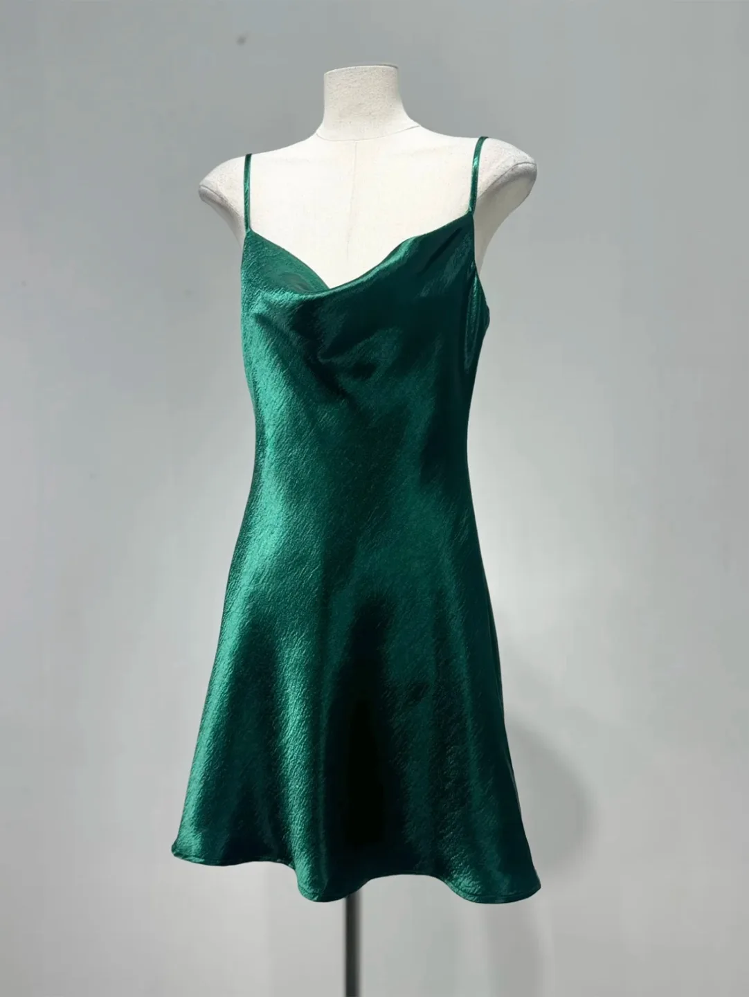 Emerald Green Slip Dress thumbnail