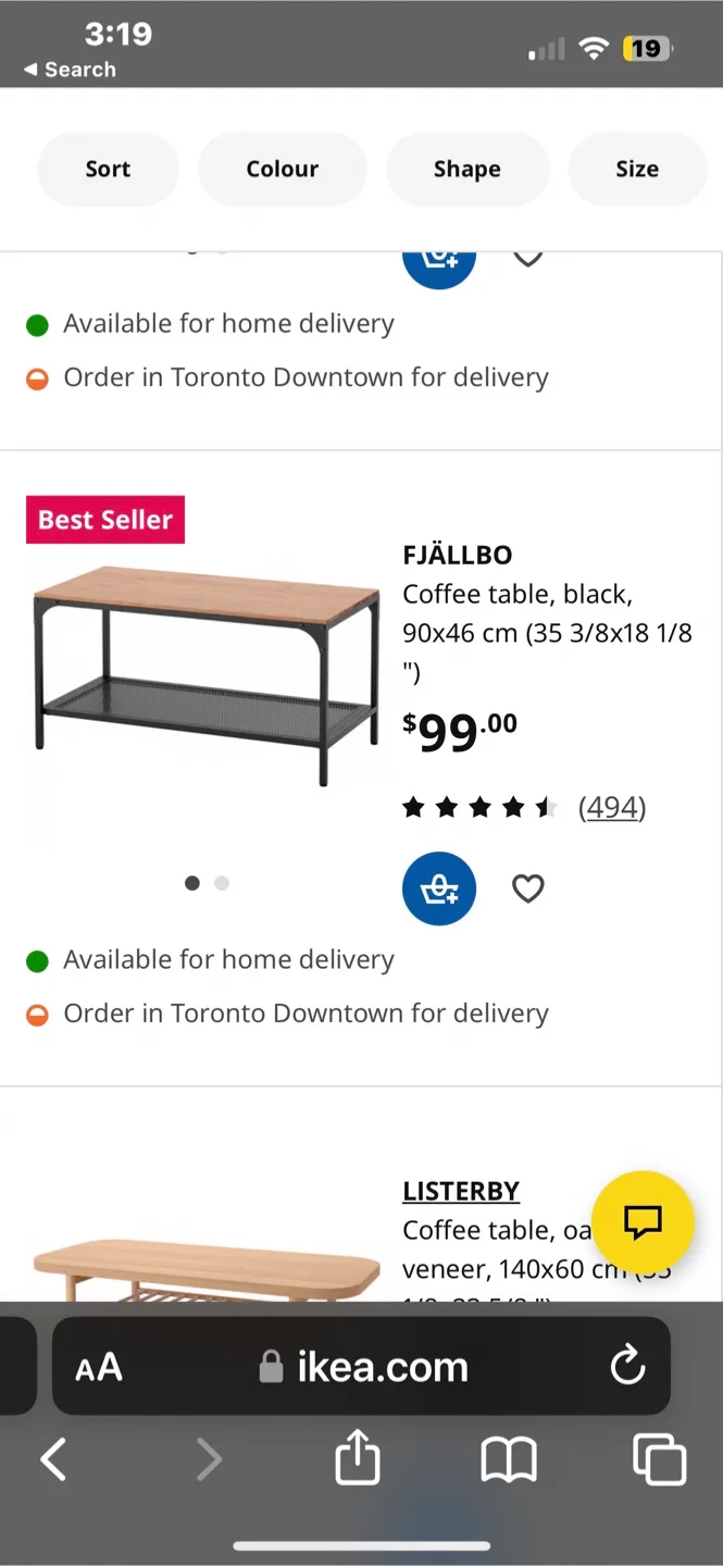 IKEA FJÄLLBO Coffee Table thumbnail