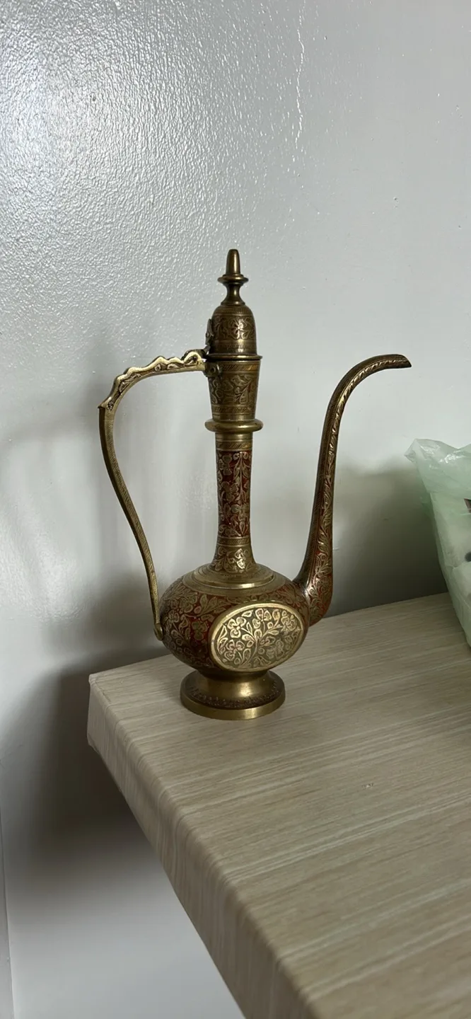 Vintage Brass Decorative Urn thumbnail