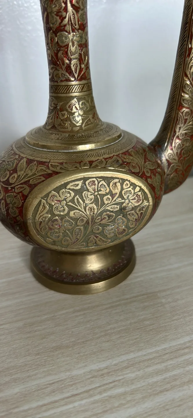 Vintage Brass Decorative Urn image indicator(2)