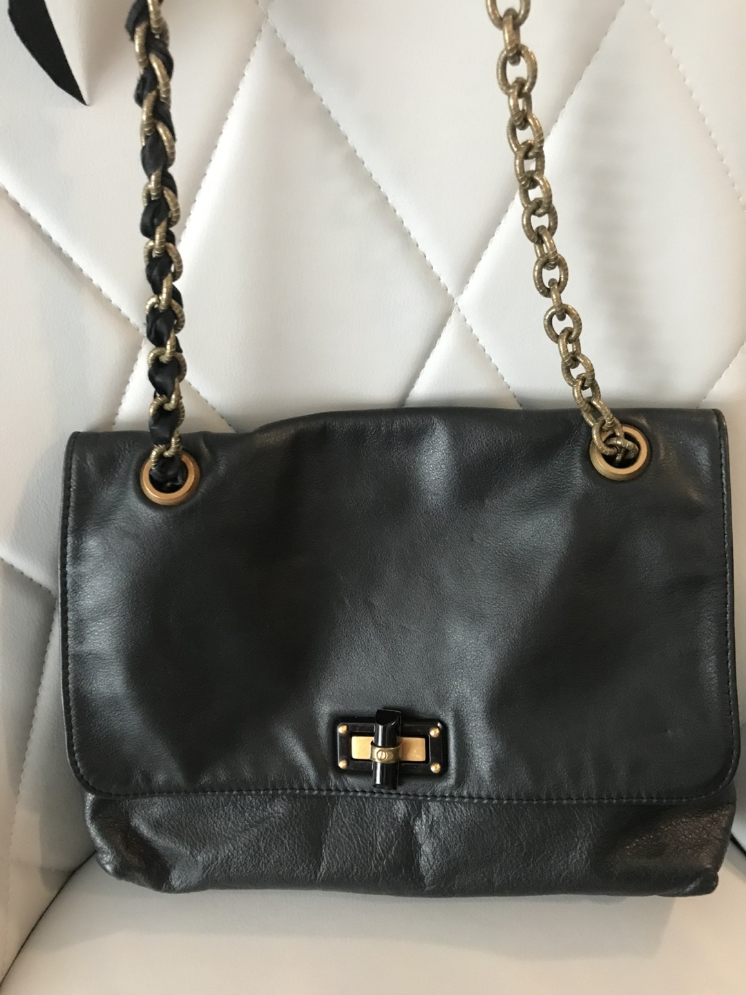 Lanvin Black Leather Shoulder Bag - photo 3