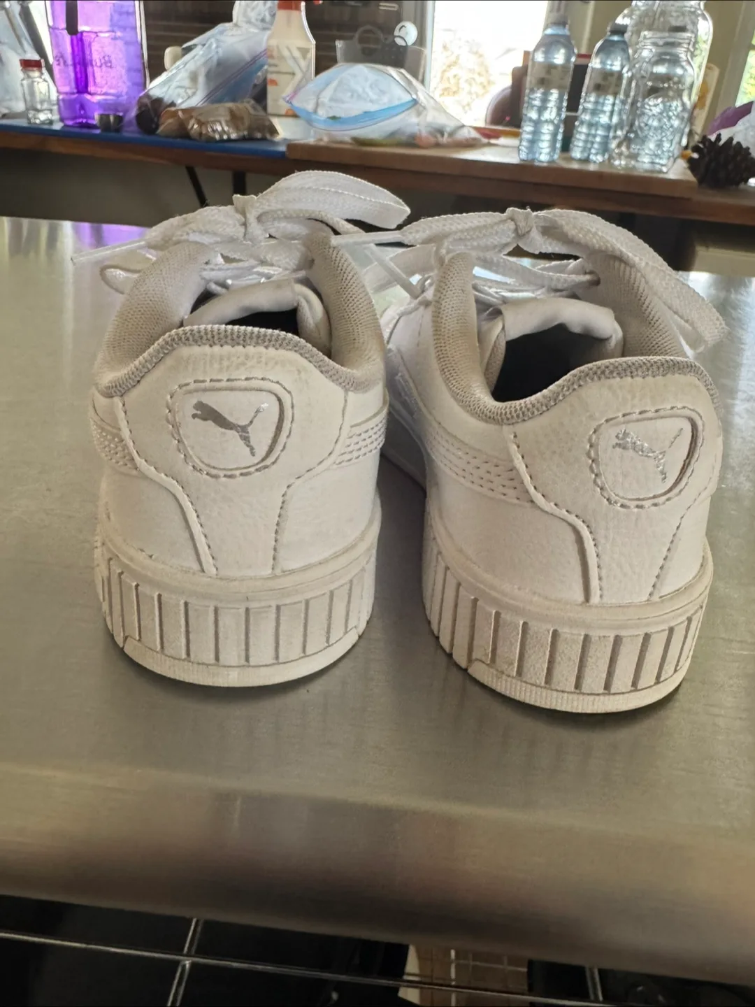 Puma White Sneakers - kids size 12 image indicator(2)