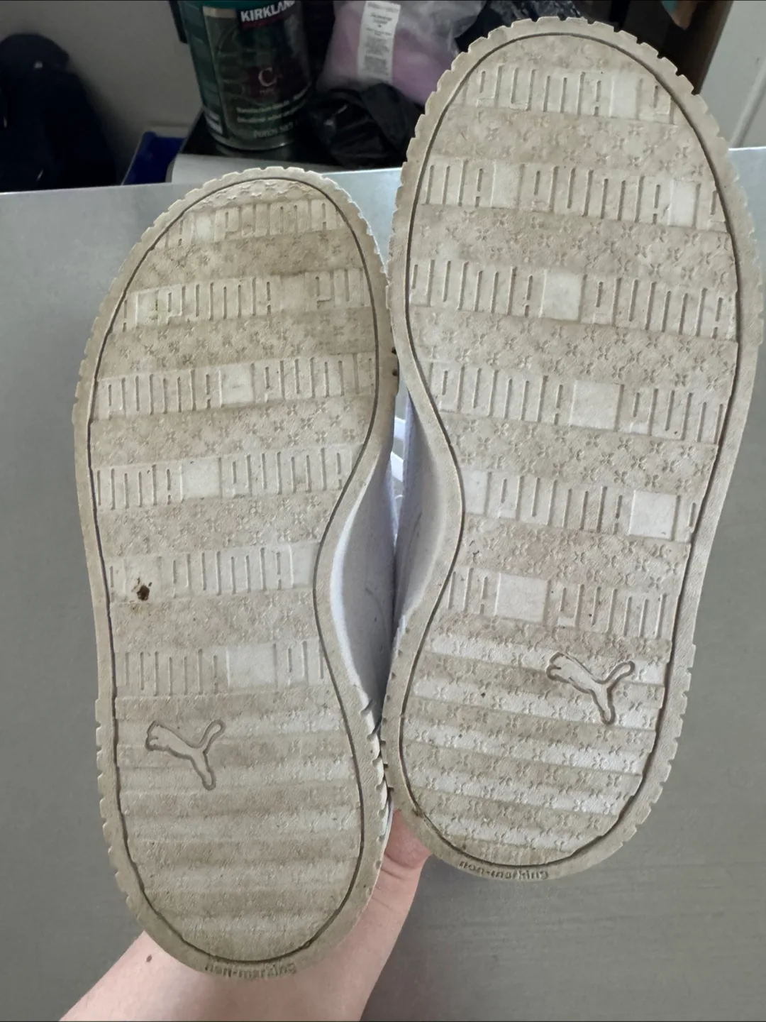 Puma White Sneakers - kids size 12 image indicator(4)