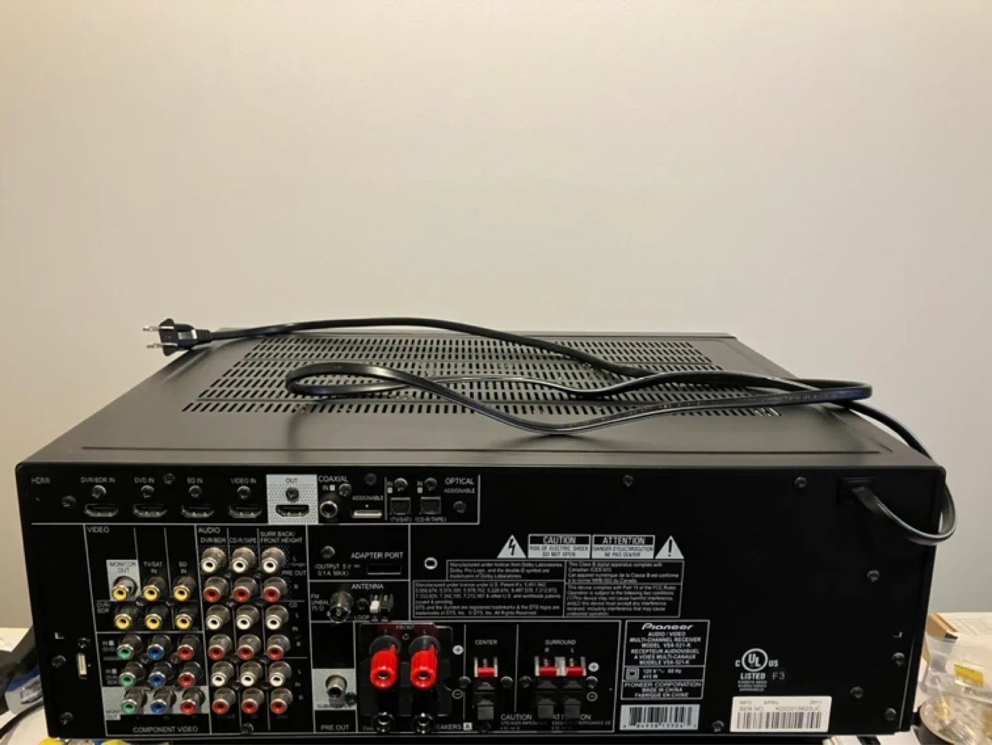 Pioneer av receiver VSX-521 for parts image indicator(4)