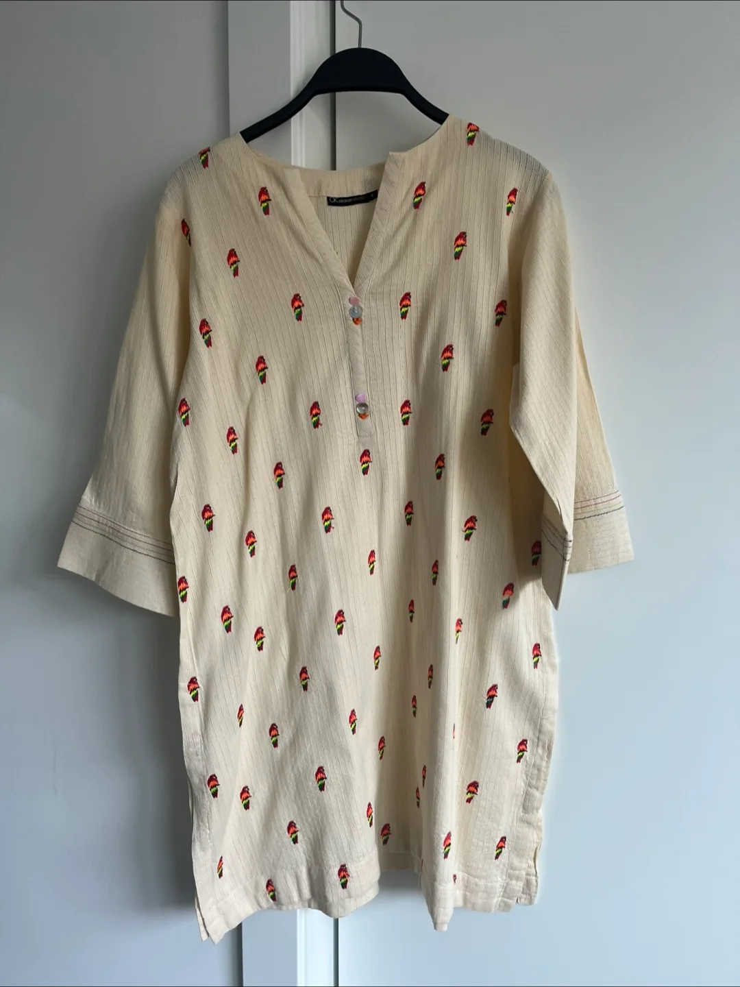 Embroidered kurti shirt - Alkaram Studio thumbnail