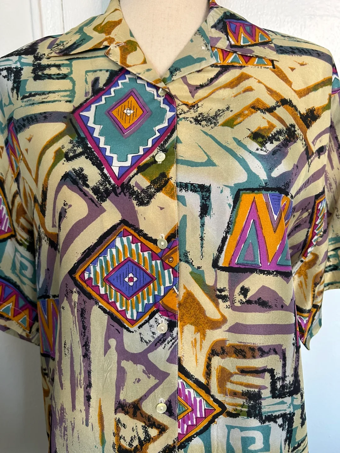 100% Silk, S/S, Shirt by Arnold Zimberg New York Silks image indicator(2)