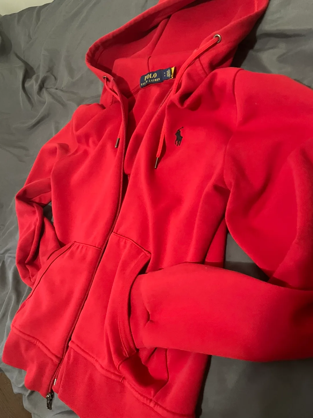 Polo Ralph Lauren Red Zip-Up Hoodie image indicator(2)