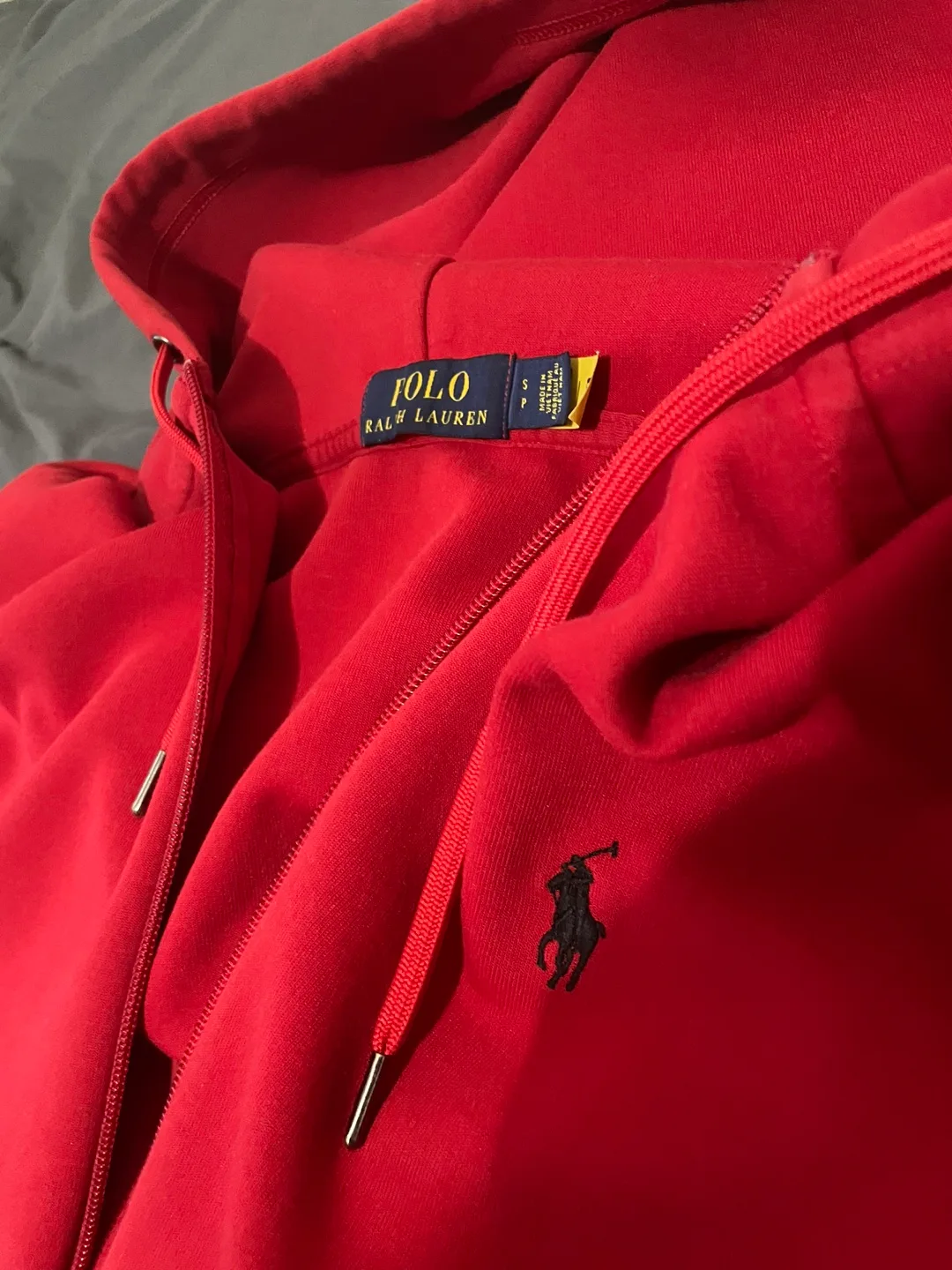 Polo Ralph Lauren Red Zip-Up Hoodie image indicator(3)