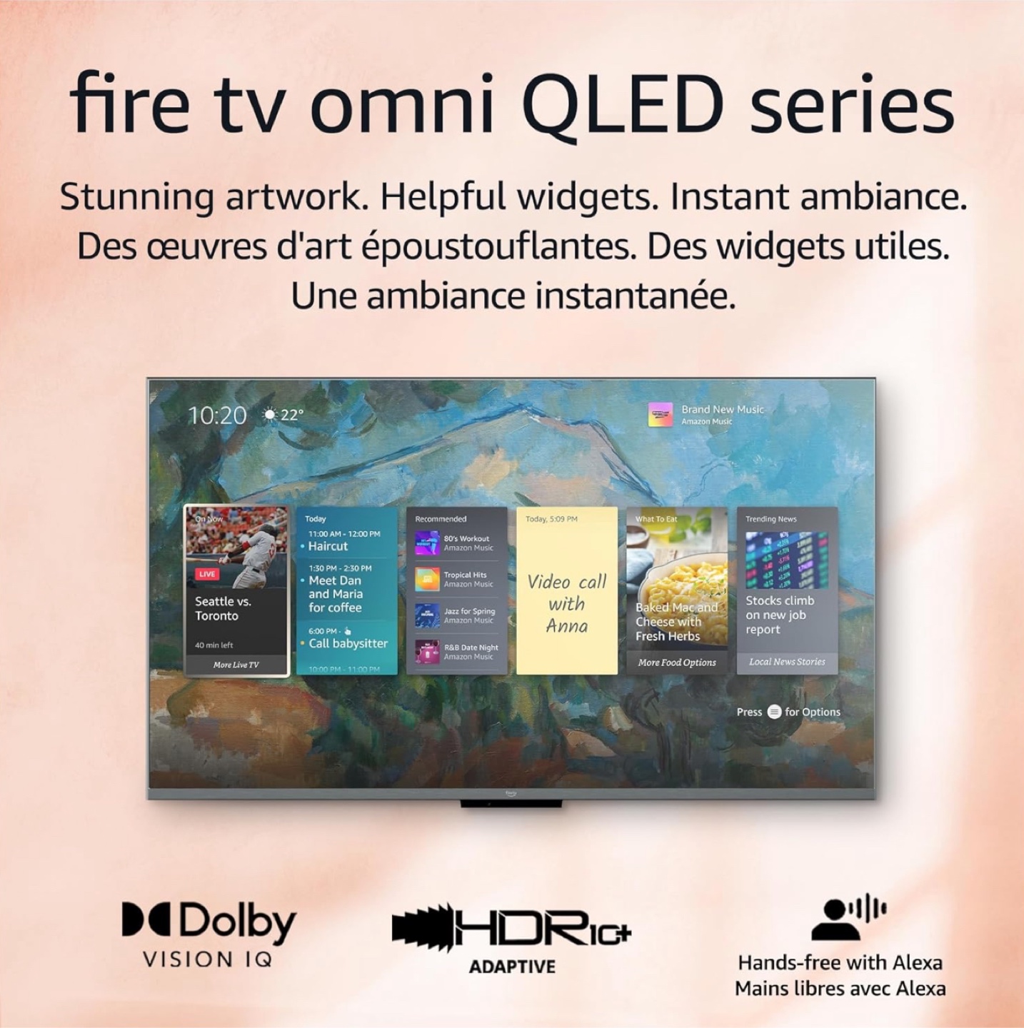 55-inch Amazon Fire TV Omni QLED 4K UHD – Like New! - photo 3