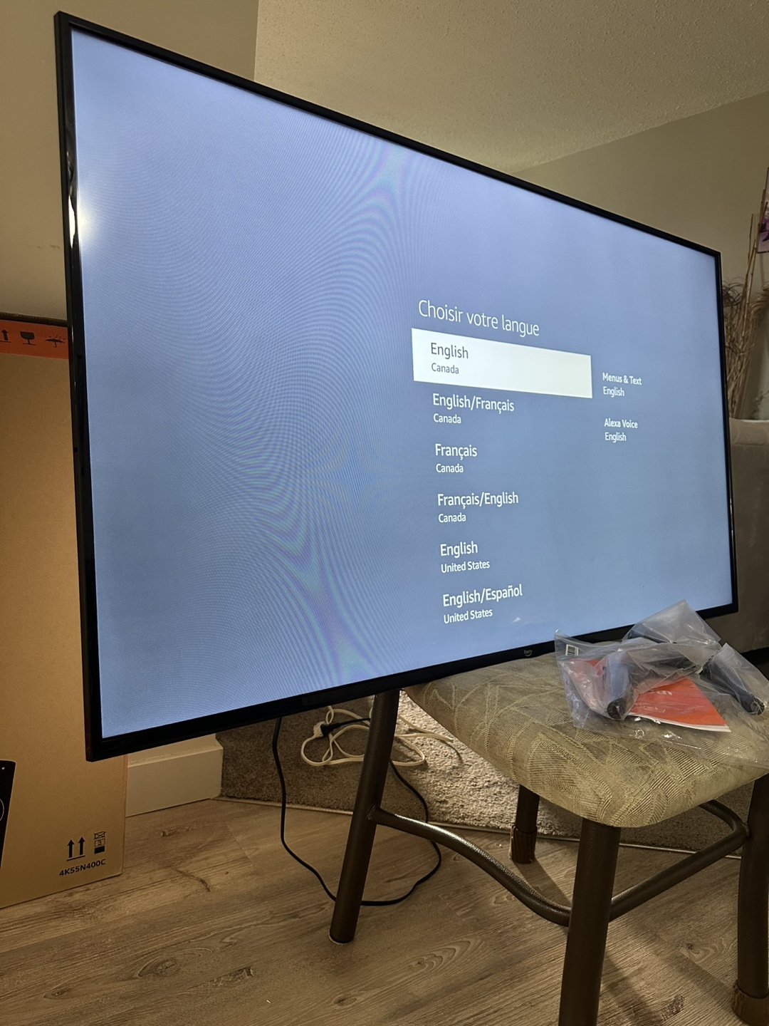 55-inch Amazon Fire TV Omni QLED 4K UHD – Like New! - photo 4
