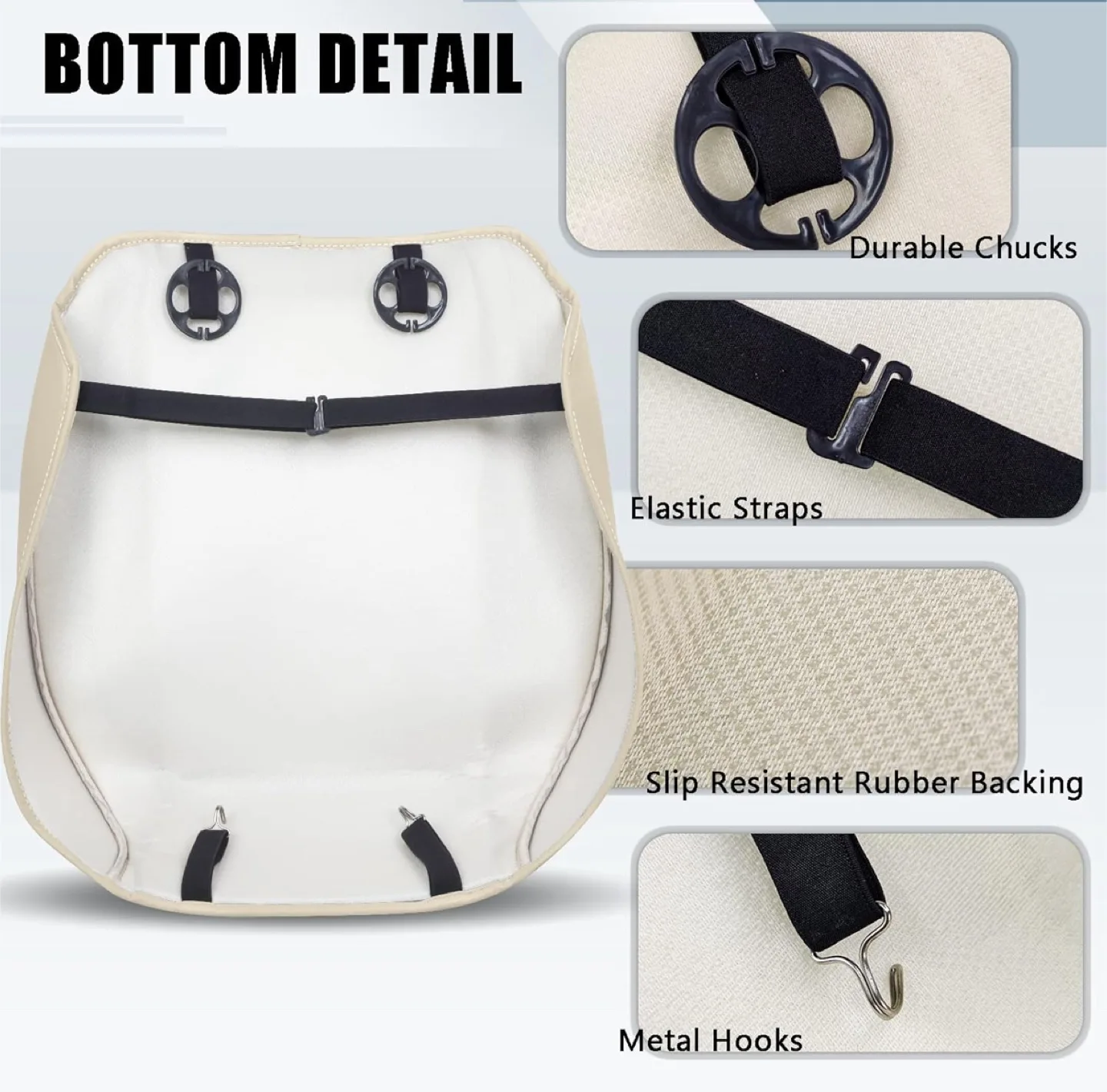 Beige Car Seat Cushion image indicator(5)