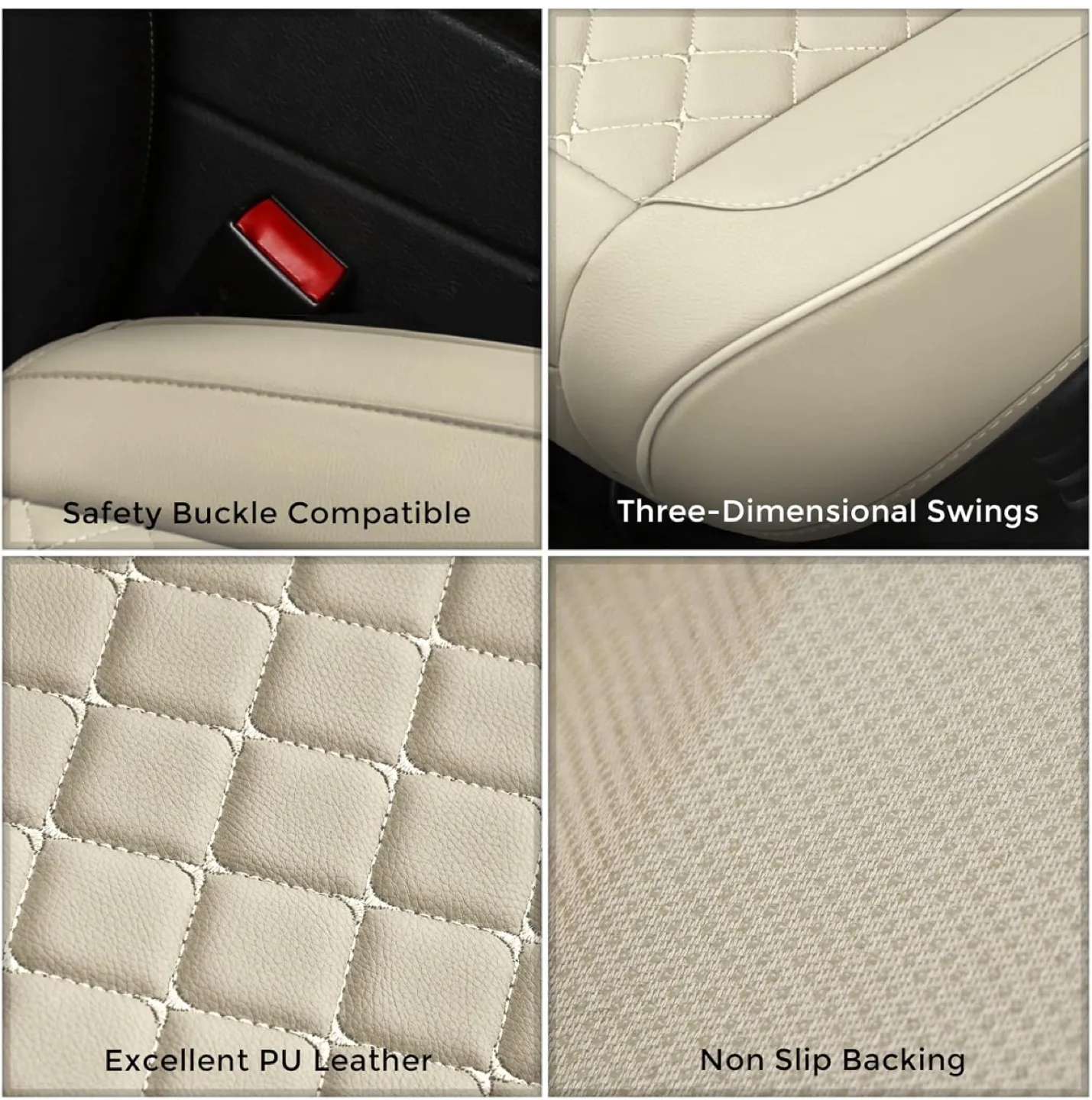 Beige Car Seat Cushion image indicator(4)