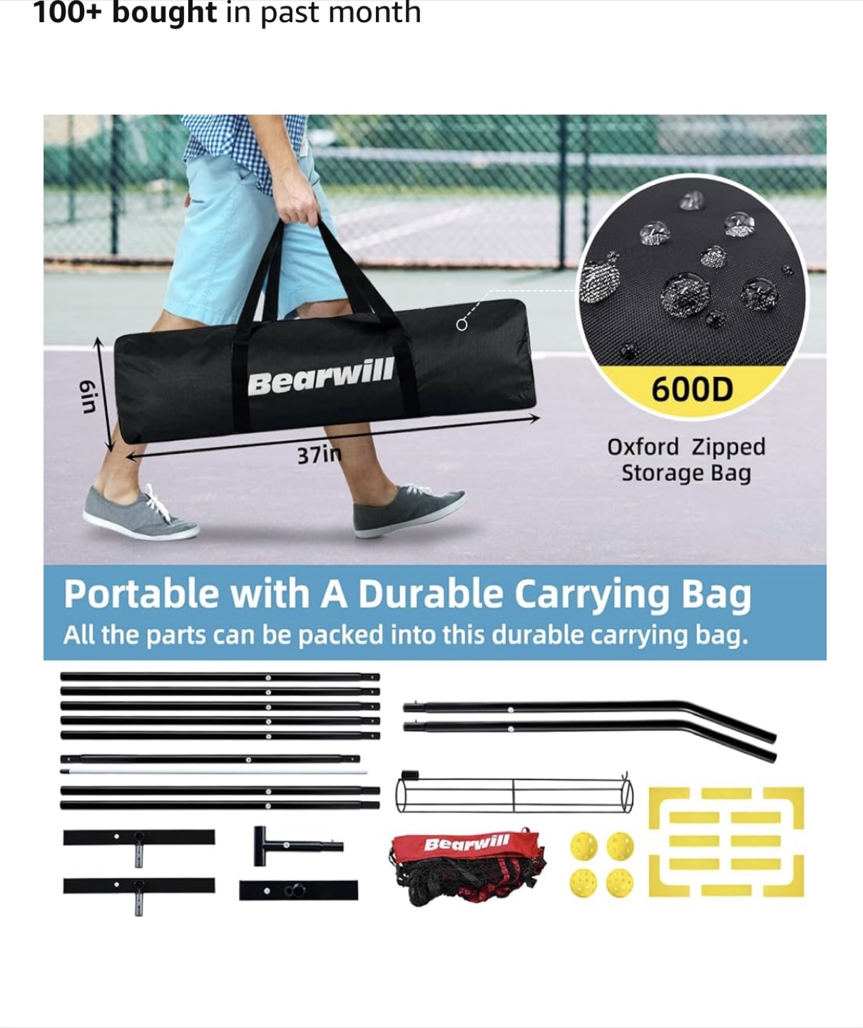 Bearwill Pickleball Net Set - photo 4