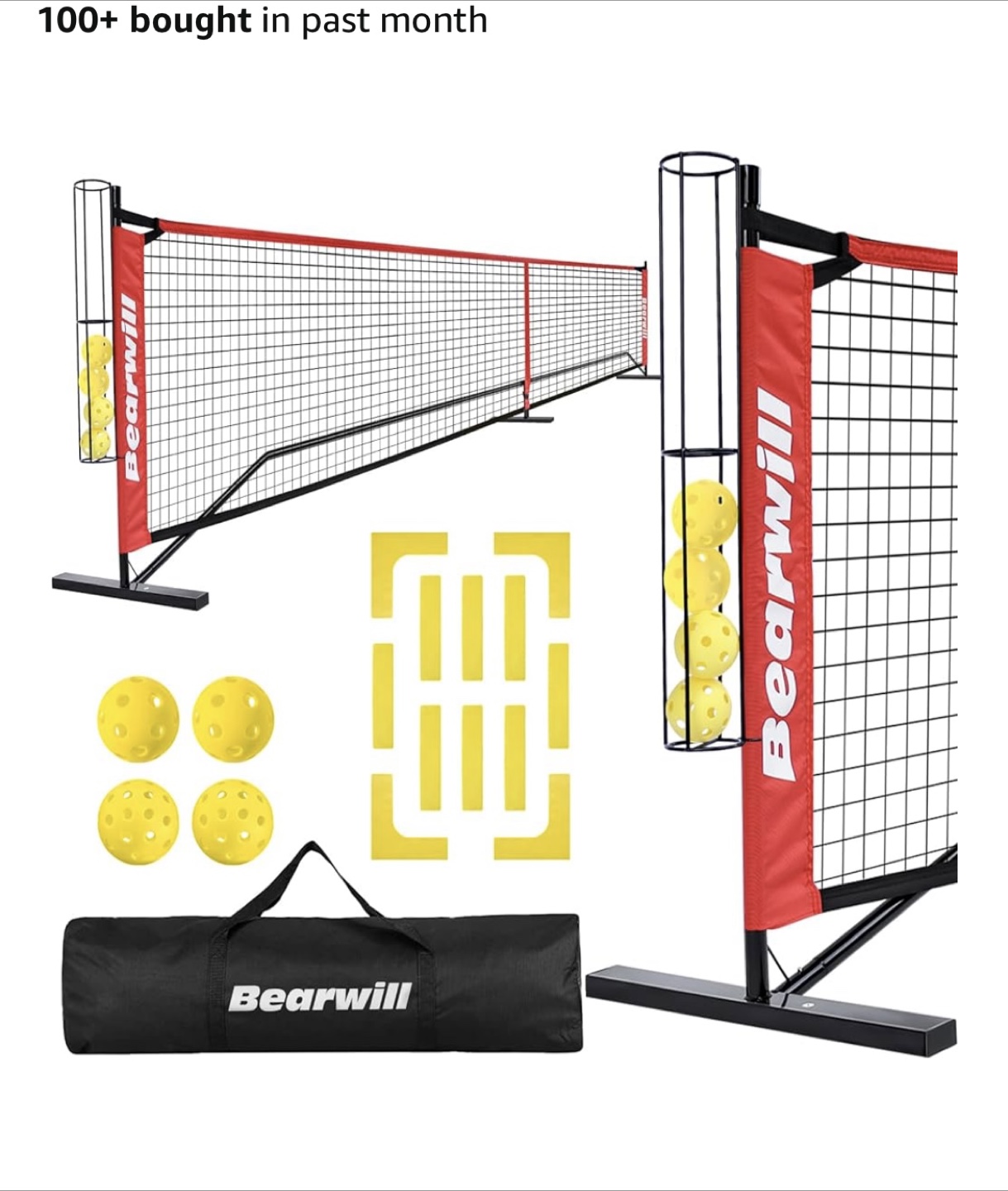 Bearwill Pickleball Net Set