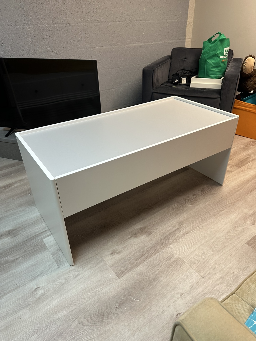 White and Grey Coffee Table
