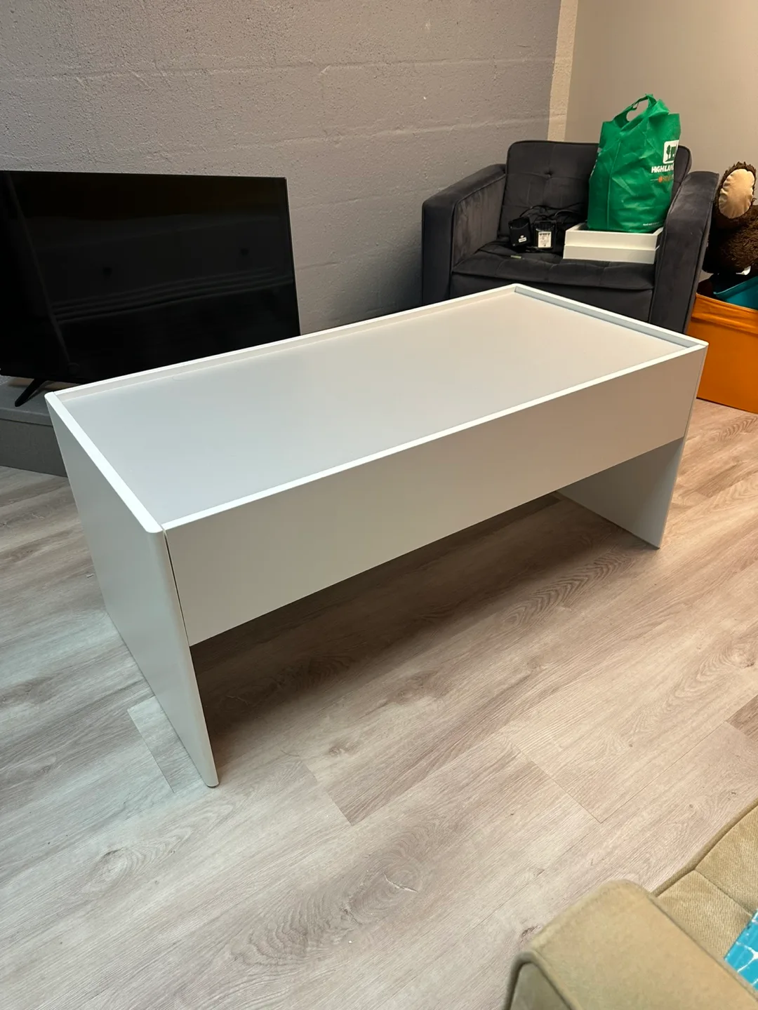 White and Grey Coffee Table thumbnail