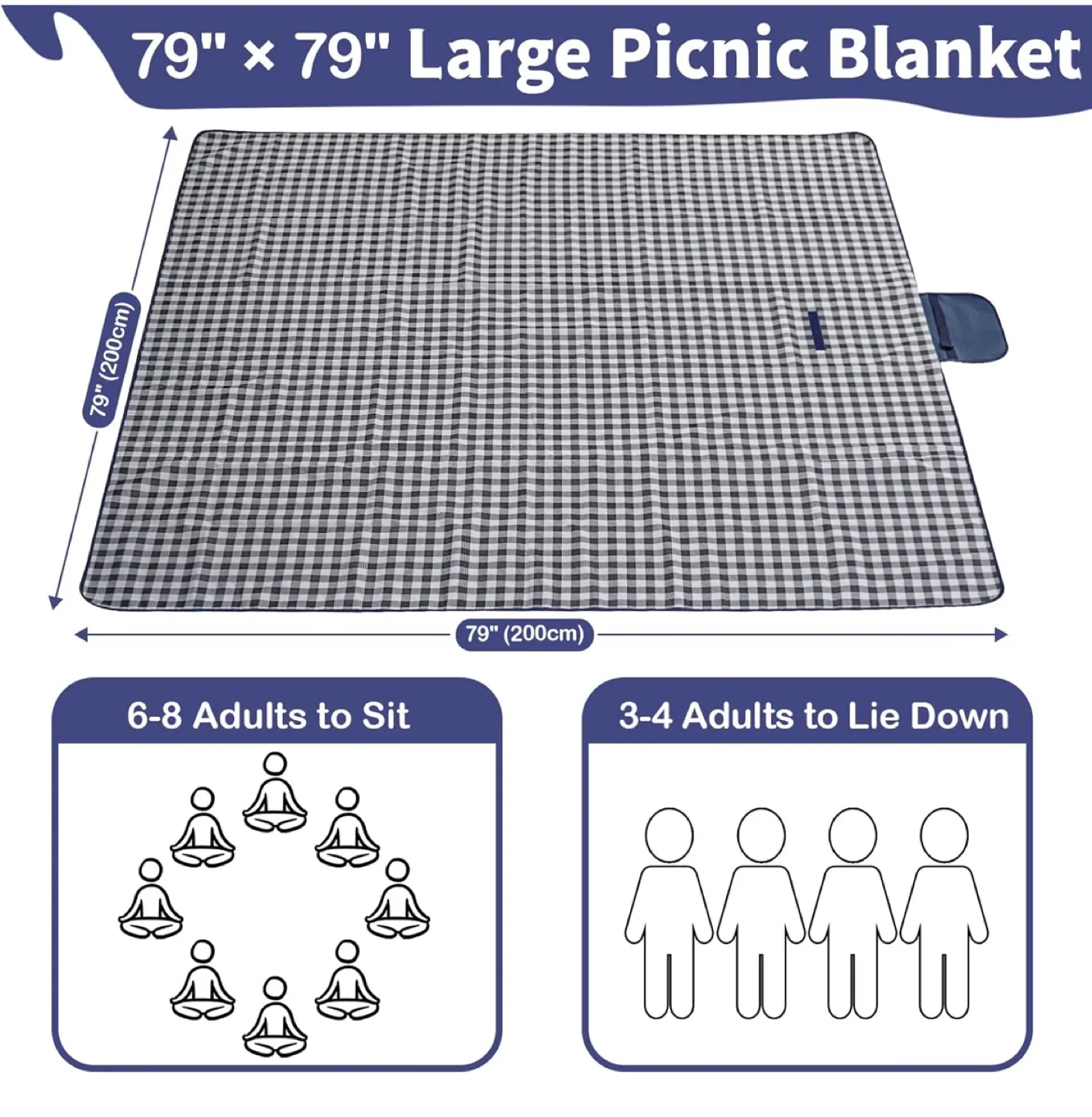 Picnic Blanket - Extra Large, Plaid Pattern image indicator(4)