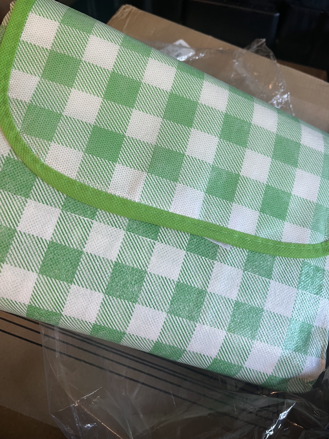 Picnic Blanket - Extra Large, Plaid Pattern