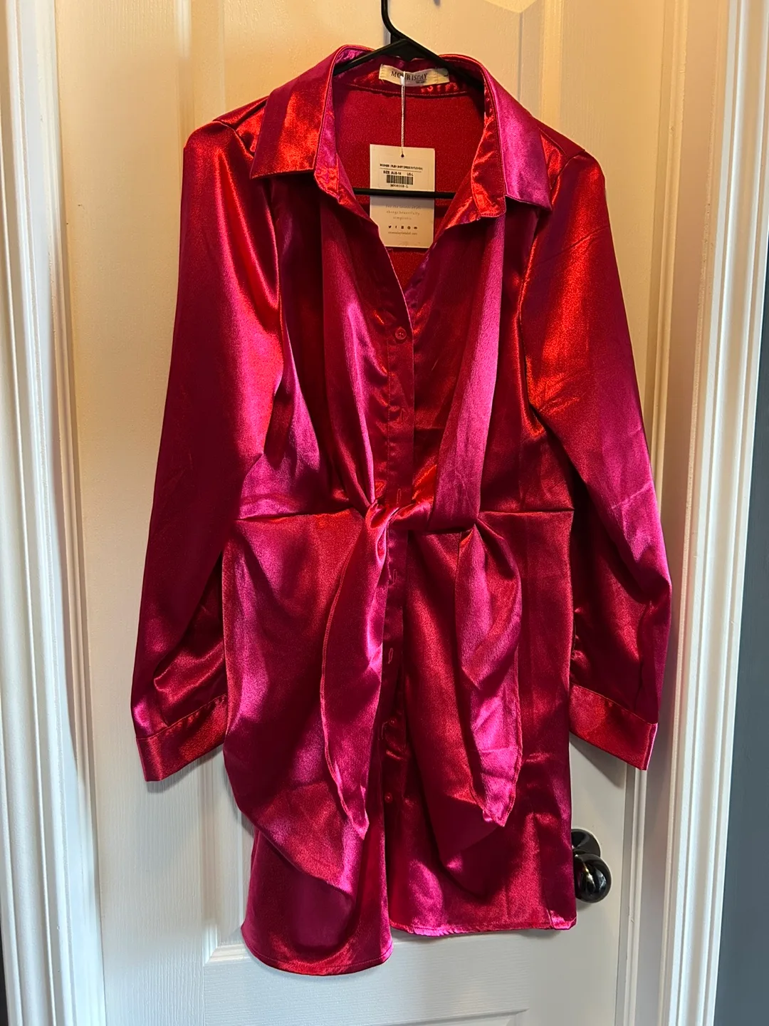 MorrisDay The Label Ruby Shirt Dress in Fuschia - BNWT image indicator(3)