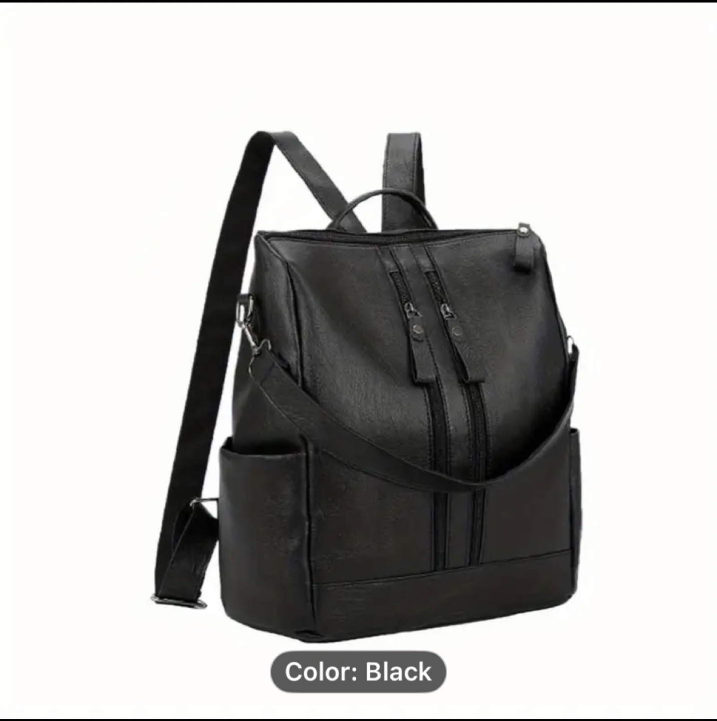 Black Backpack Purse - photo 3