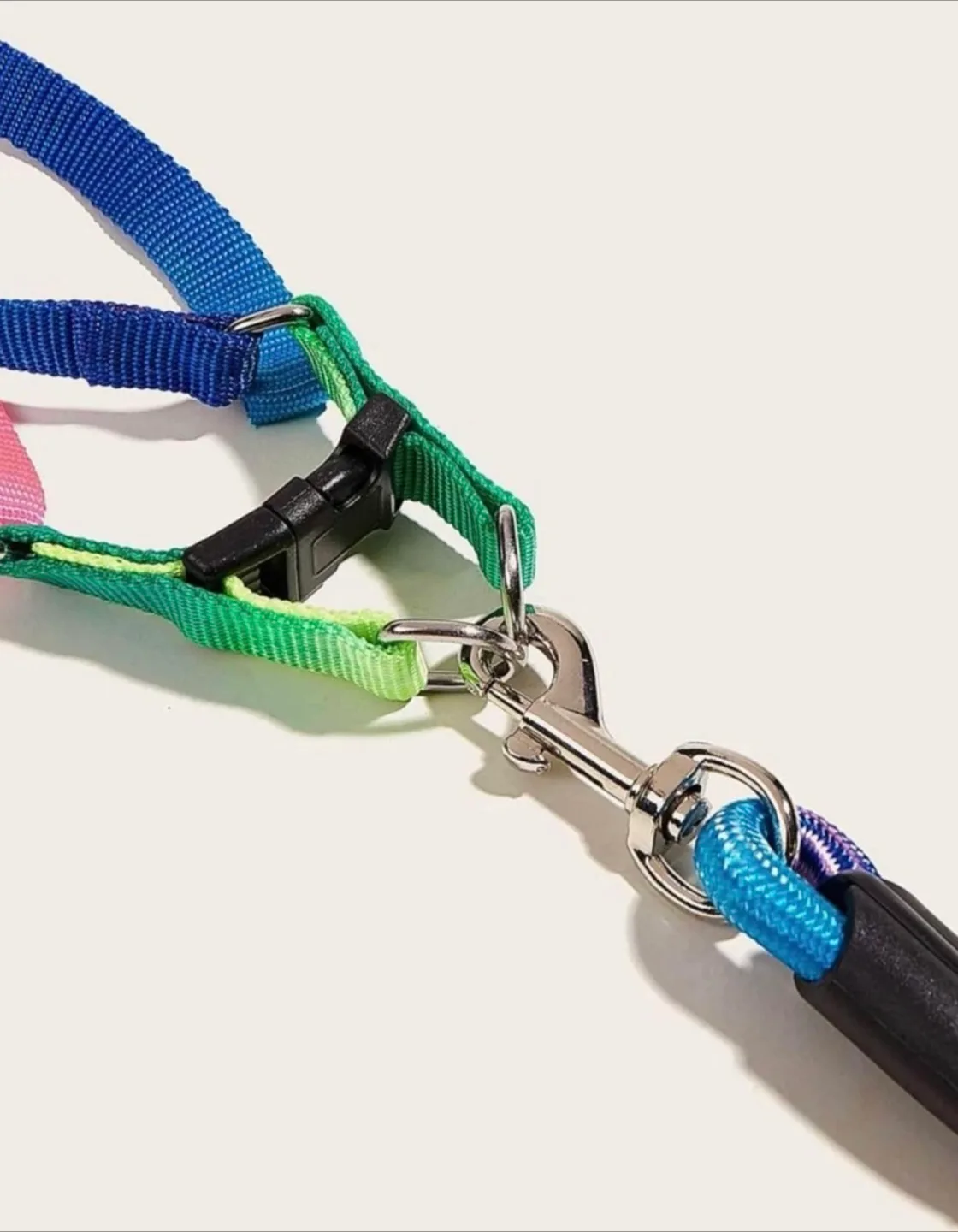 Brand new rainbow dog harness size medium image indicator(5)