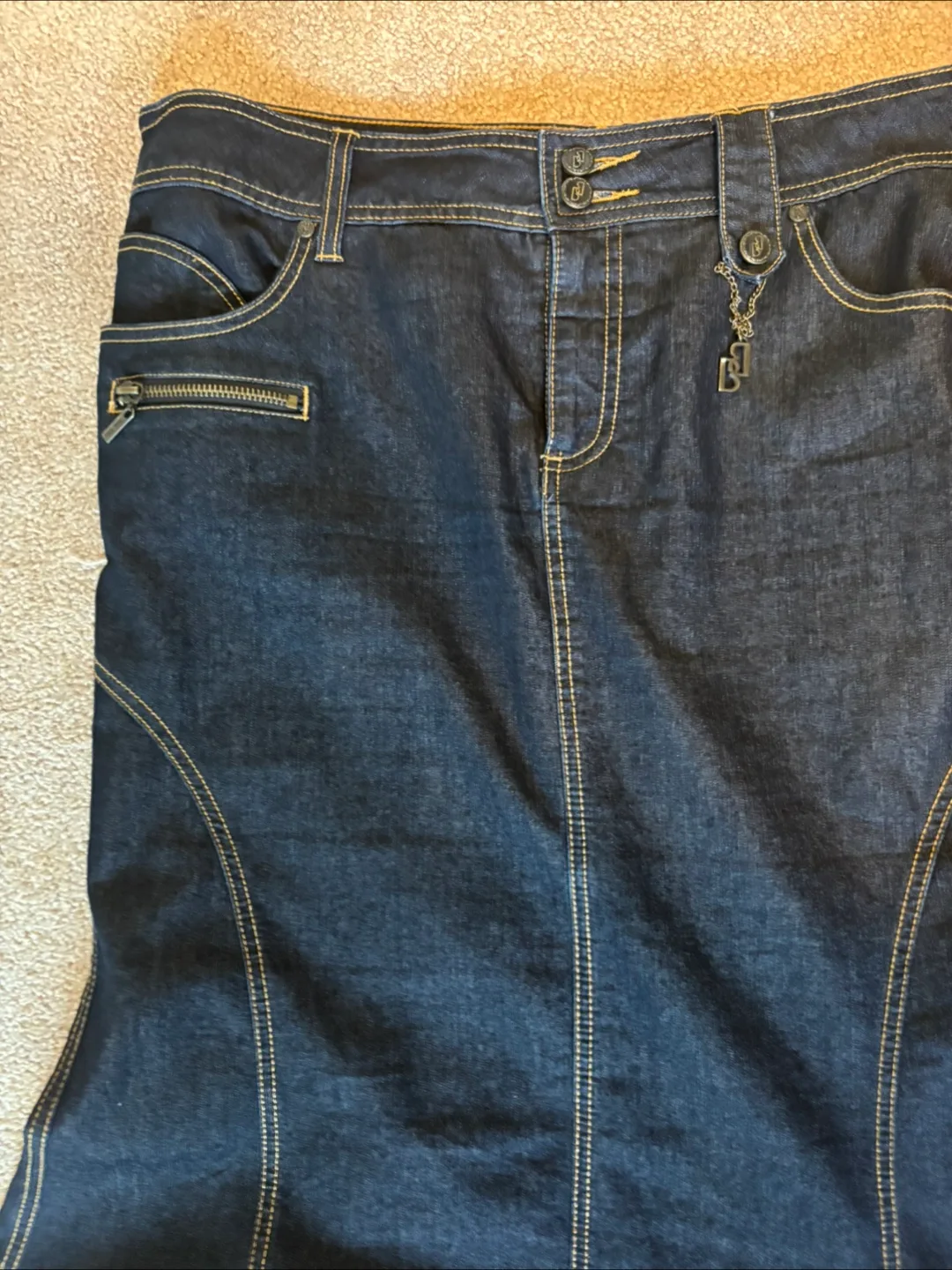 Bisou Bisou Denim Skirt image indicator(3)