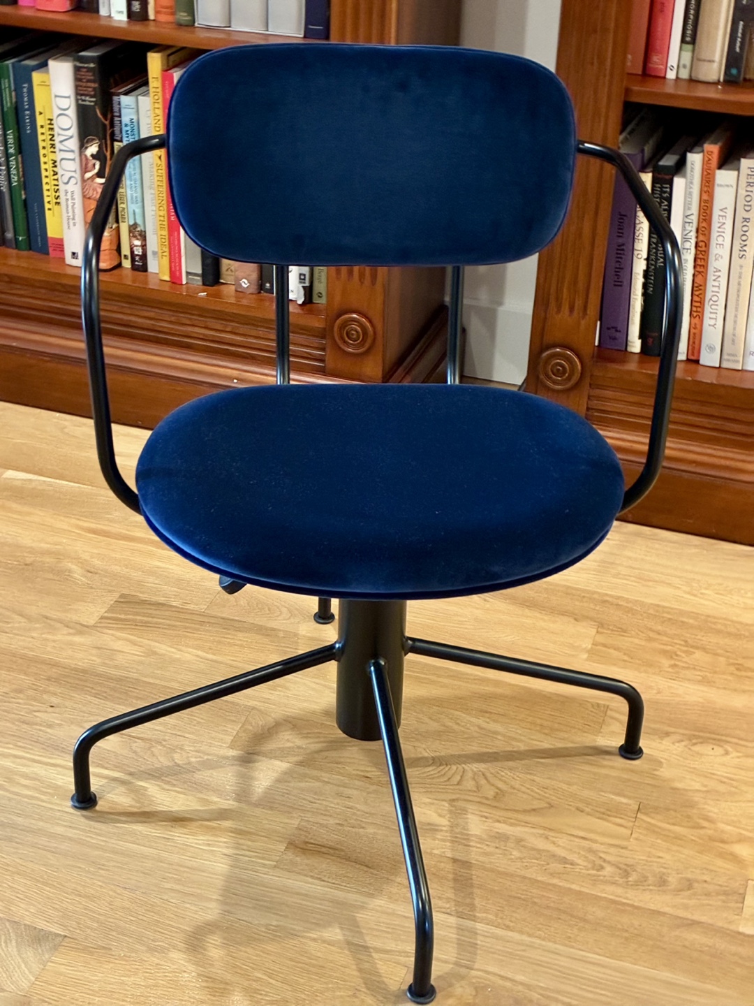 CB2 Velvet Office Chair