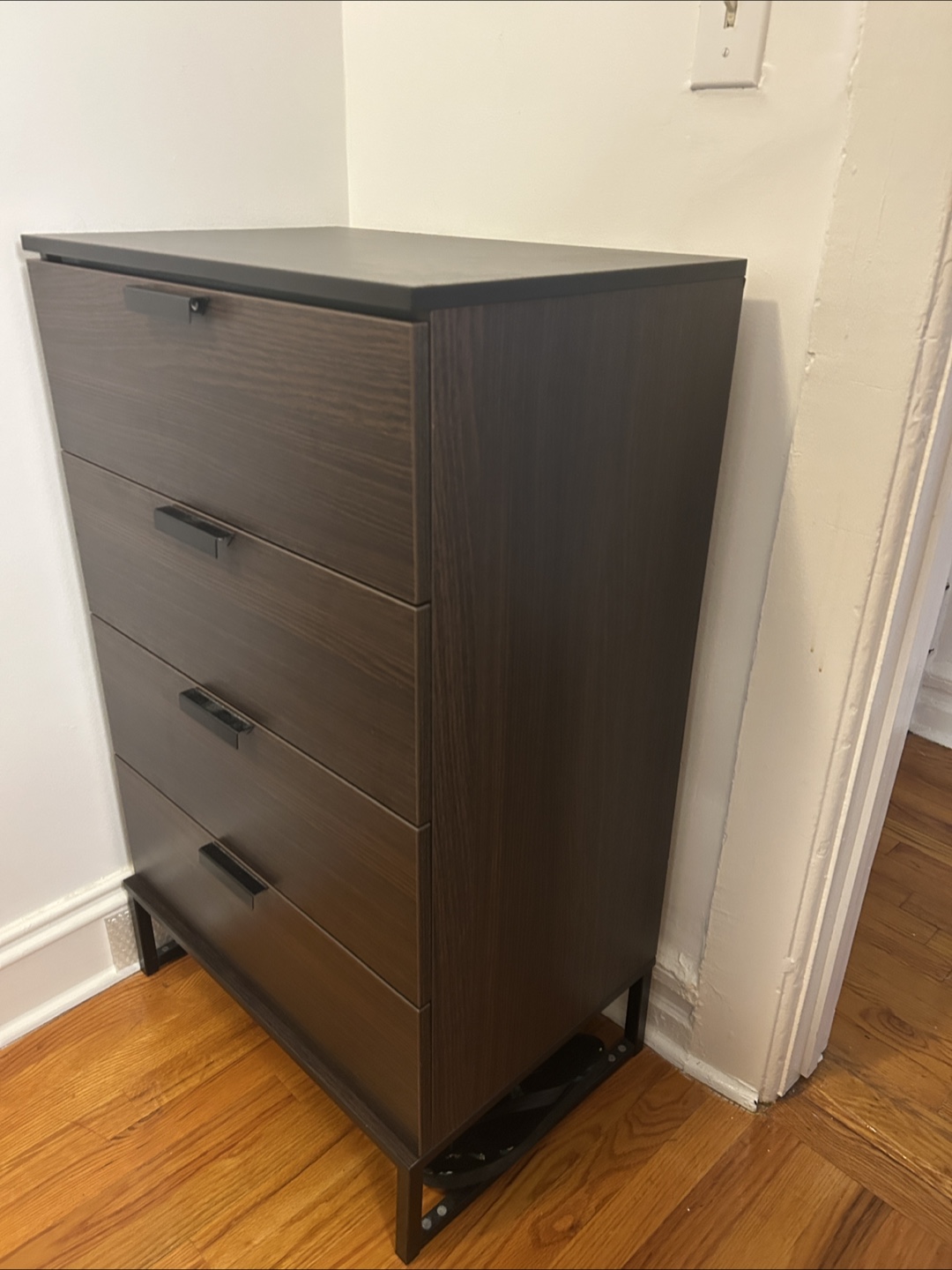 Dark Brown 4-Drawer Dresser - photo 2