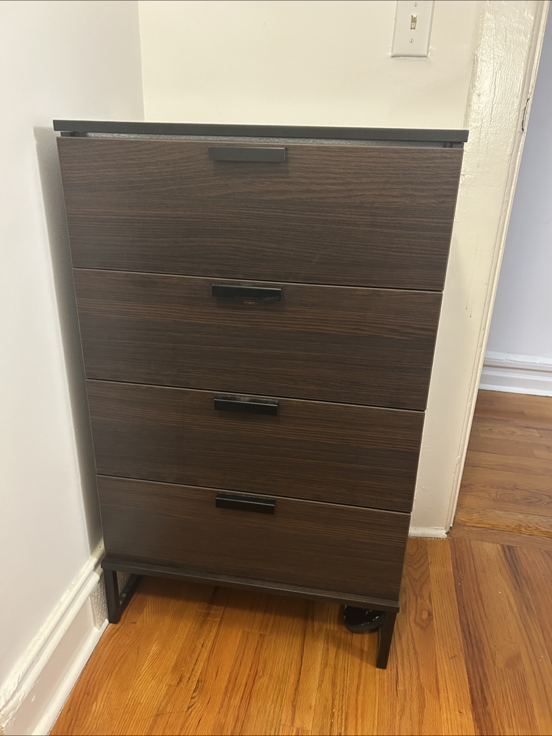 Dark Brown 4-Drawer Dresser - photo 4