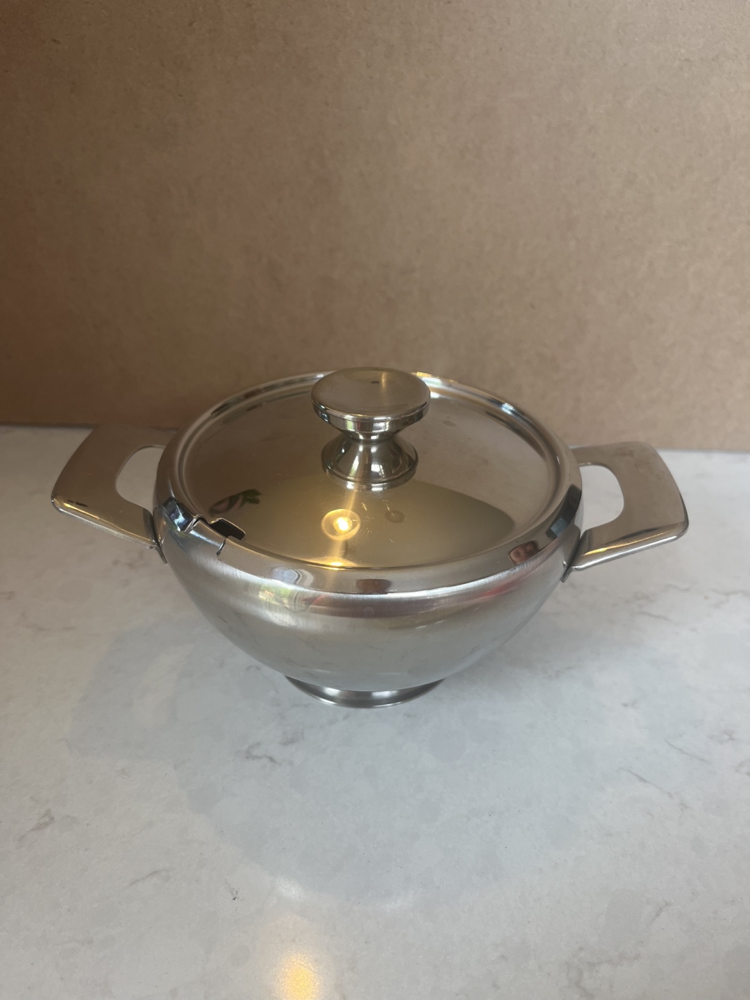 Sugar Bowl with Tray, Aloe (Stainless Steel) - photo 2